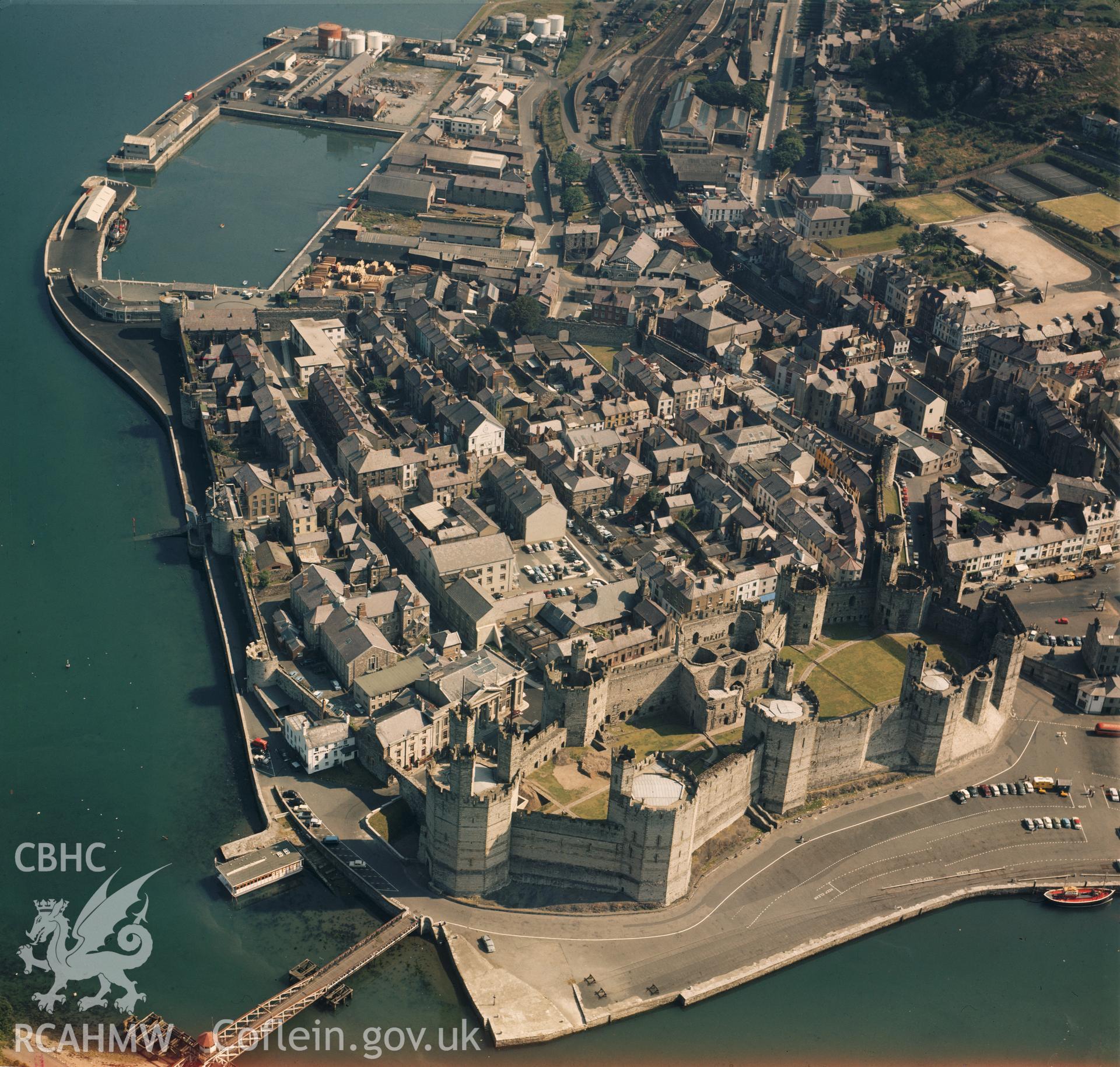 D.O.E photograph of Caernarfon Castle. Aerials ? Aerofilms.