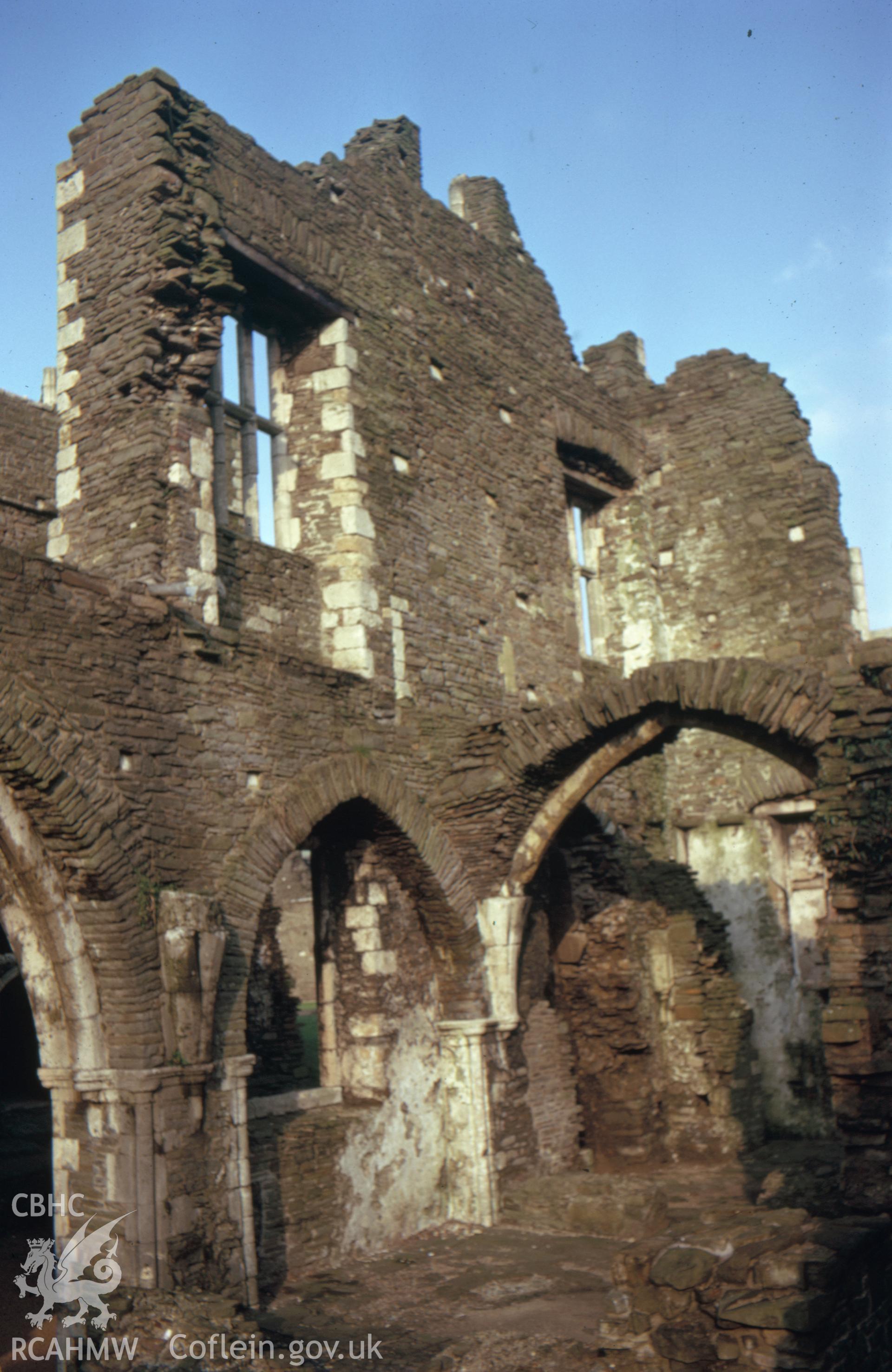 Colour slide showing Neath Abbey.