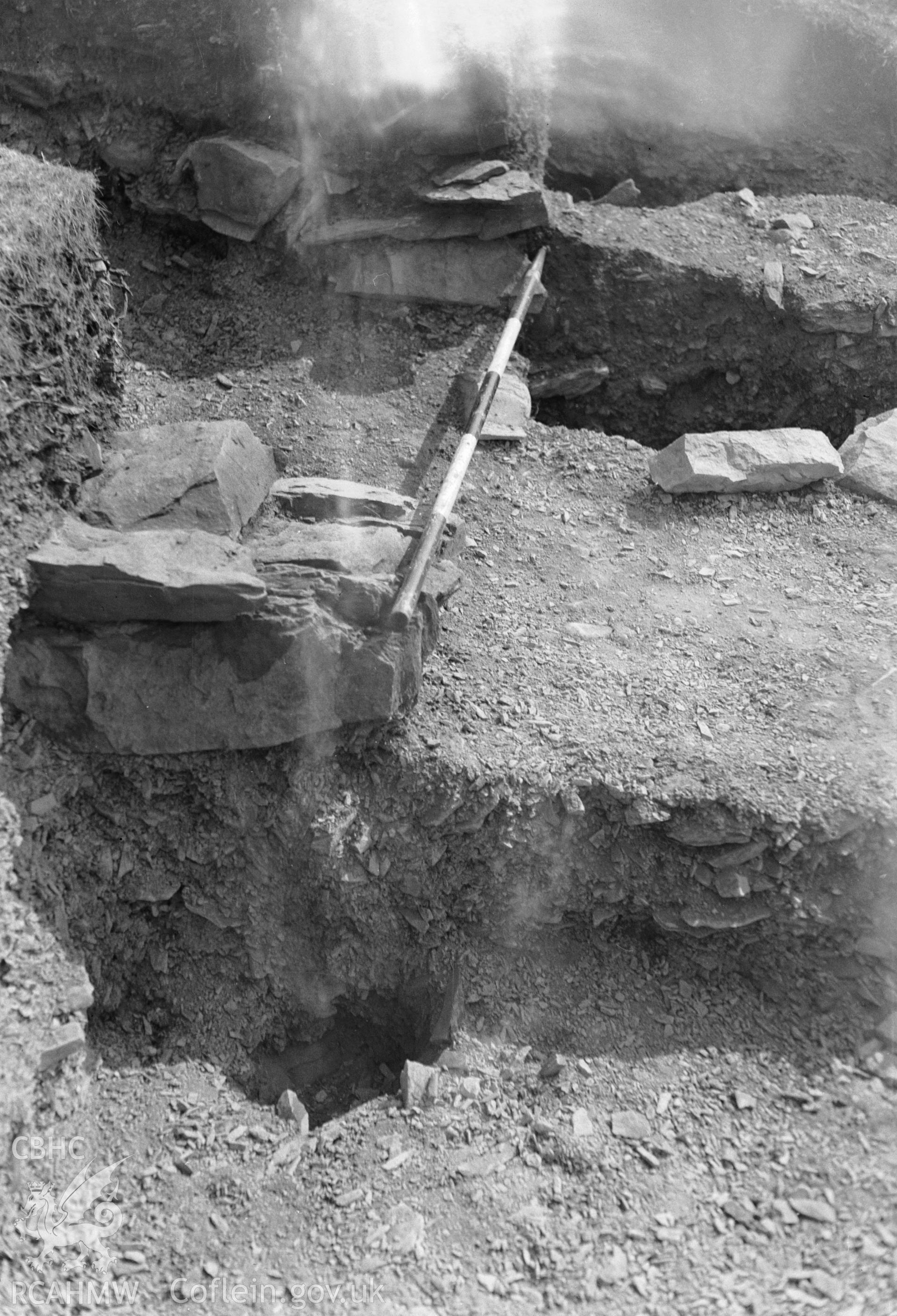View showing excavation in progress.