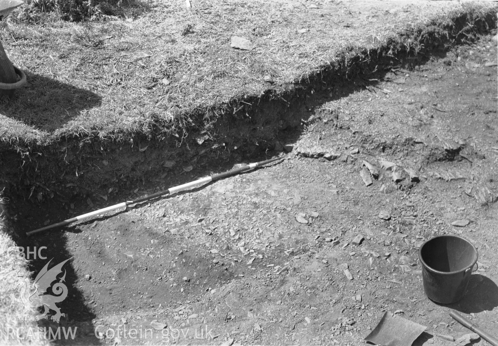 View showing excavation in progress.