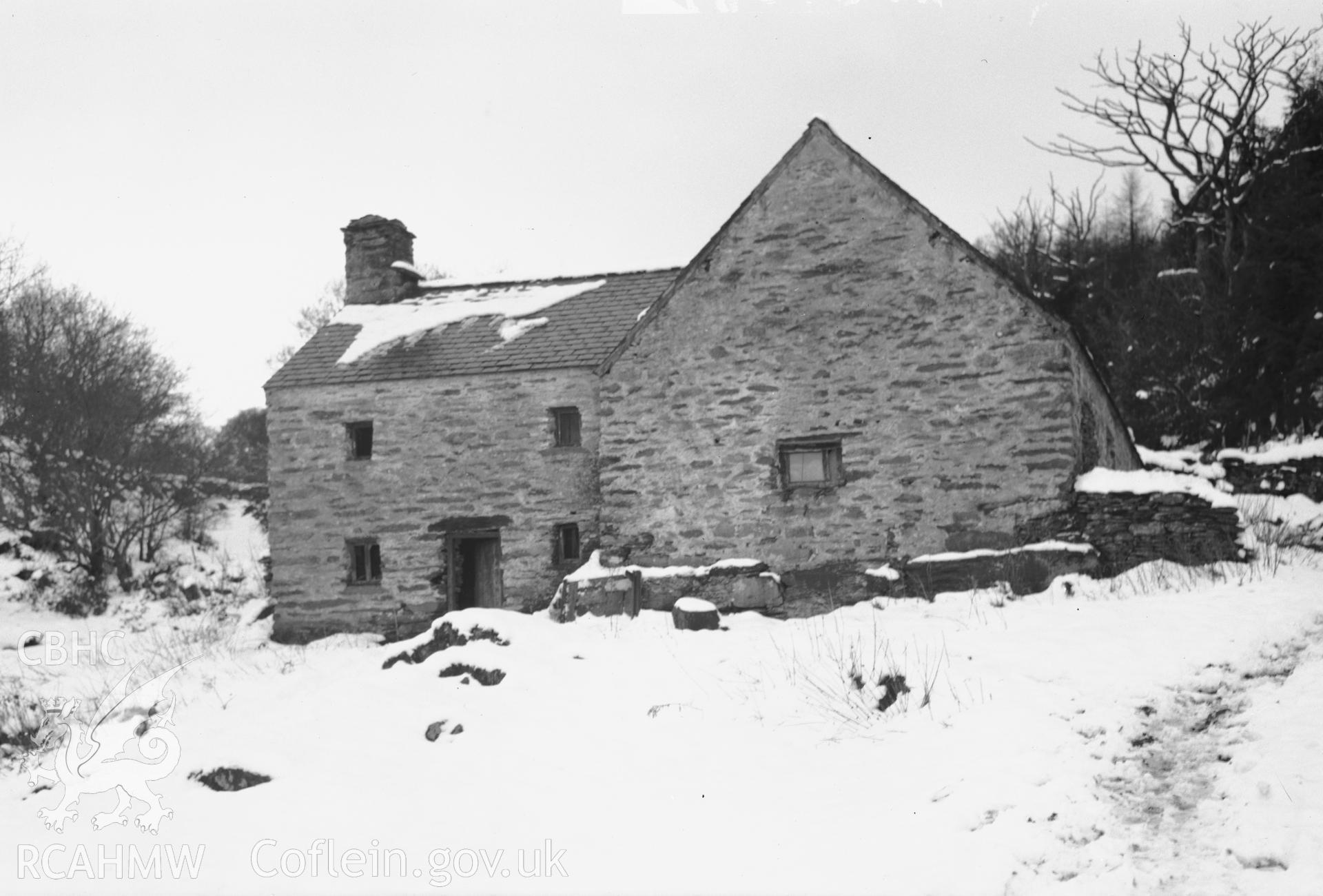 Exterior view of Mynydd Bychan, Bettws y Coed taken 06.12.1950.