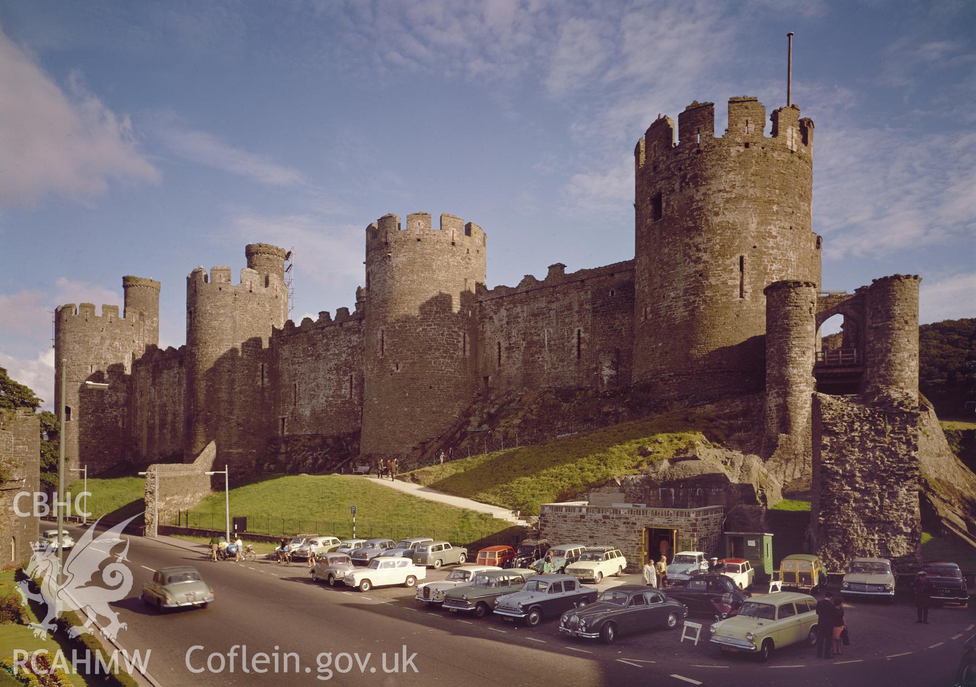 View of Conway Castle taken 11.08 1964.