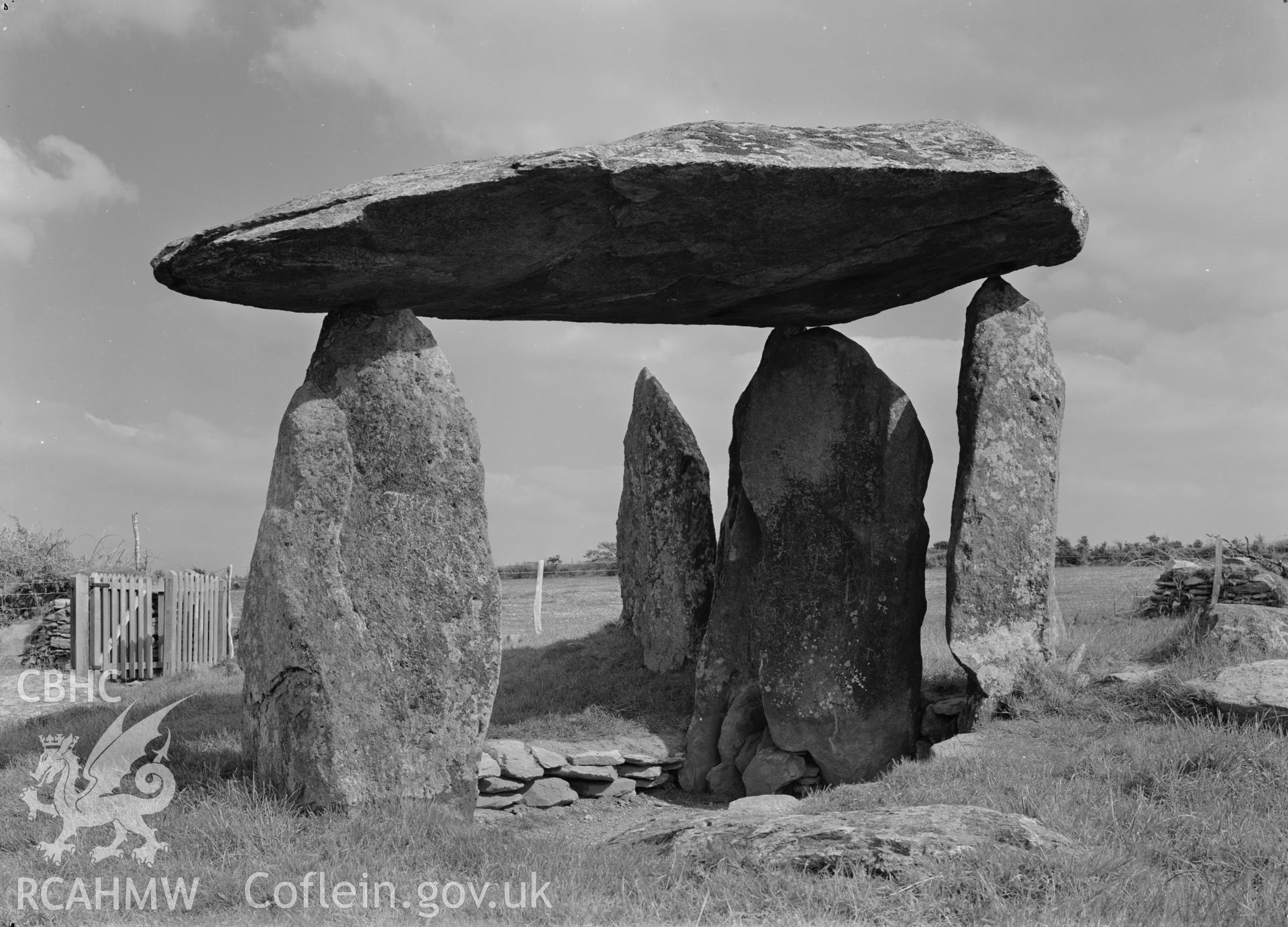 D.O.E photograph of Pentre Ifan Burial Chamber, Nevern.