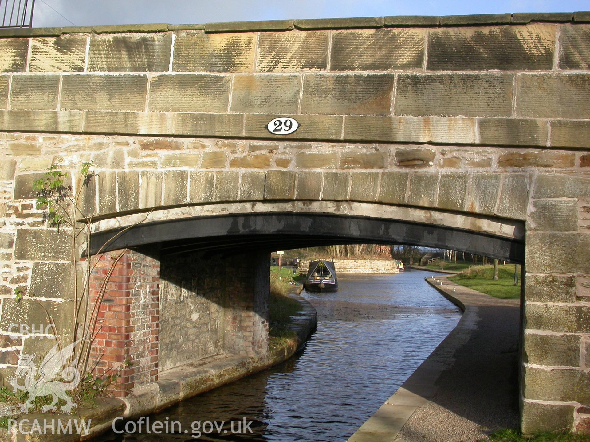 Full-height view of south-west canal arch.