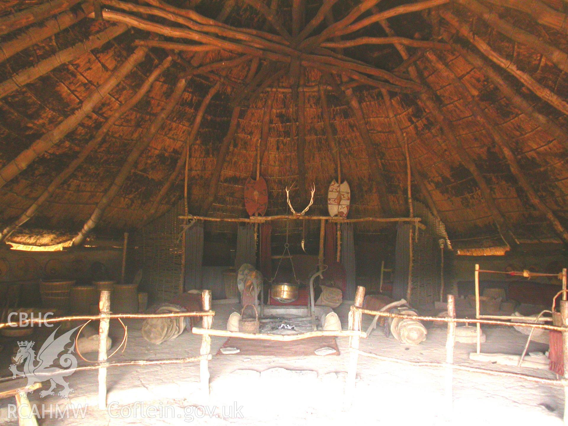 Interior of the Chieftain's House from the entrance.