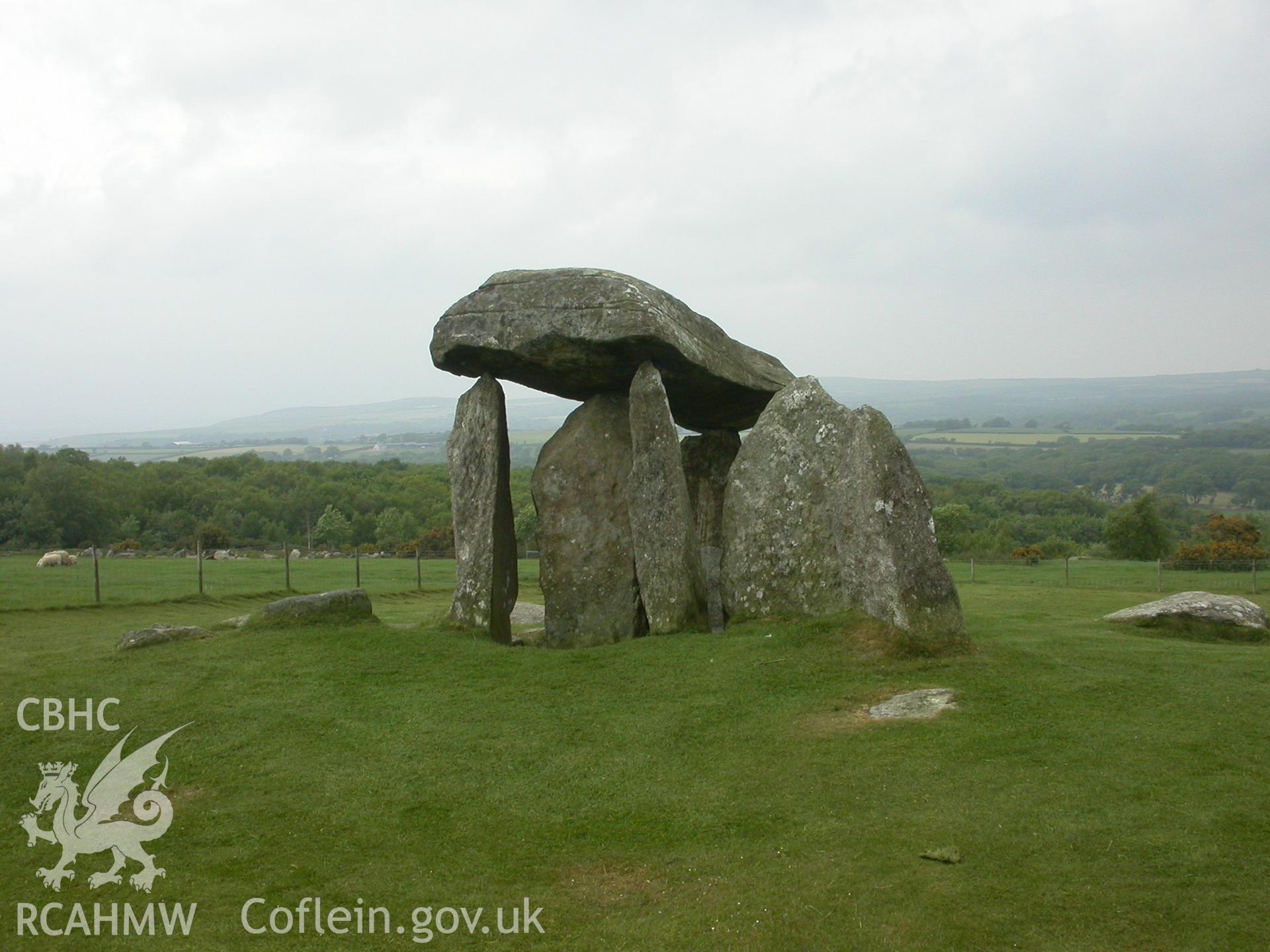 Pentre Ifan Chambered Tomb viewed from SE.