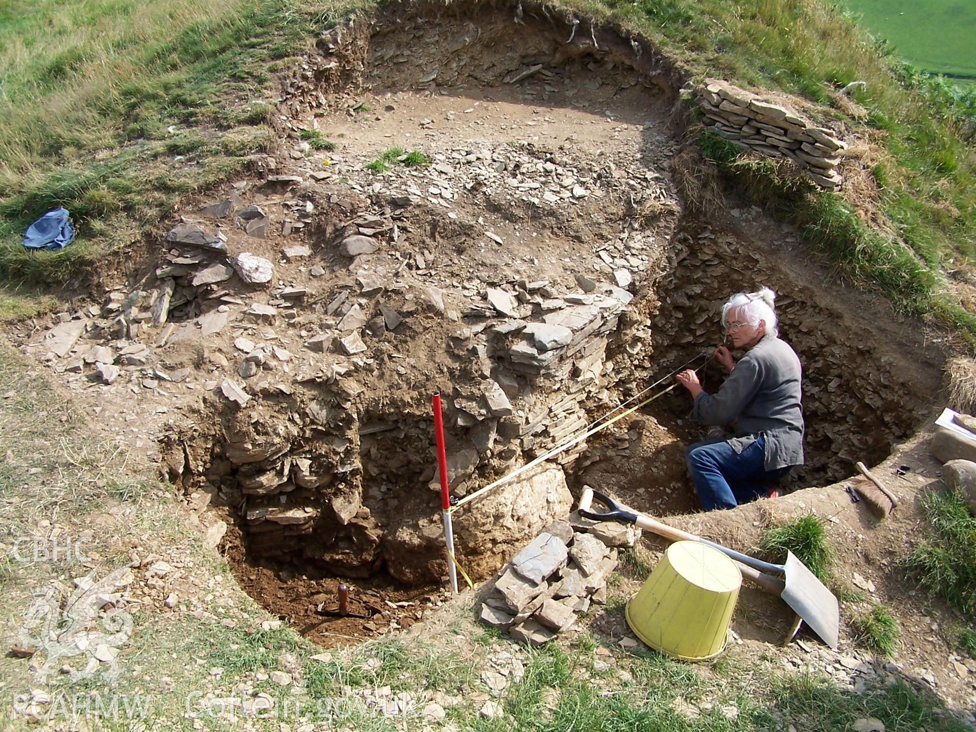 Excavations, July 2005: trench at SN6786843015.