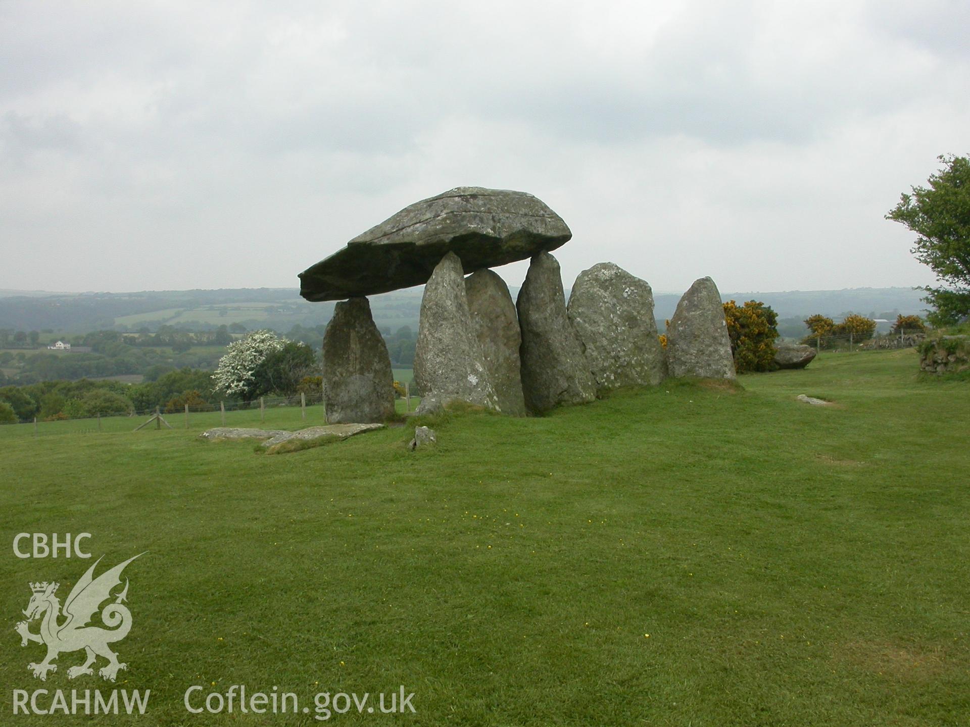 Pentre Ifan Chambered Tomb viewed from SW.