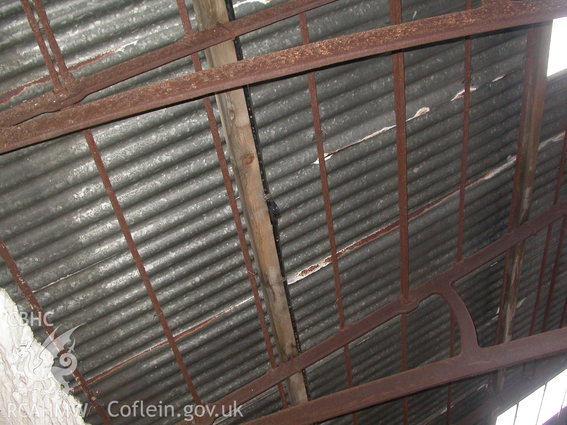 Ventilator in corner block of SE range and roof-trusses of open-range.