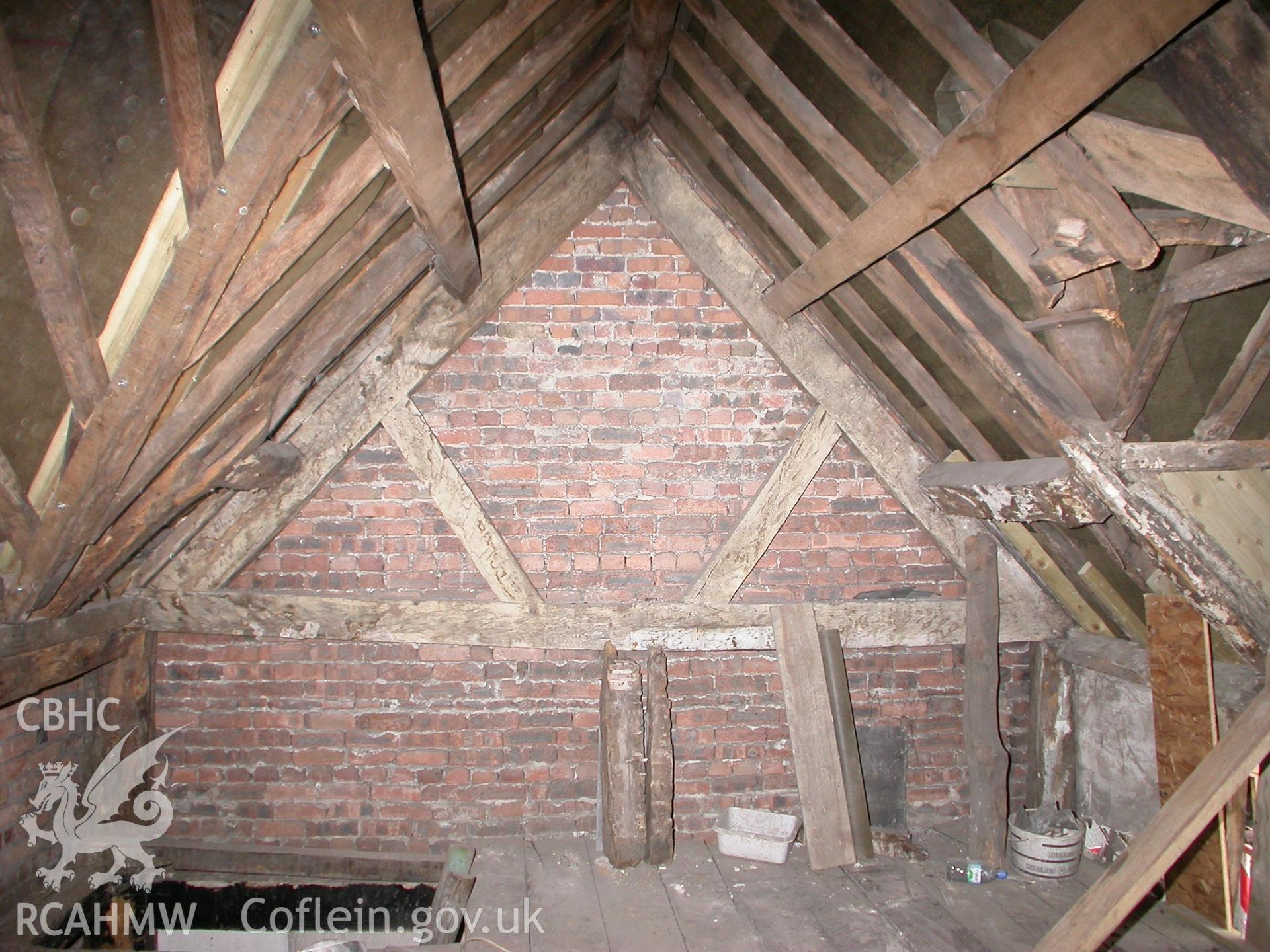 Interior, truss at S end-gable.