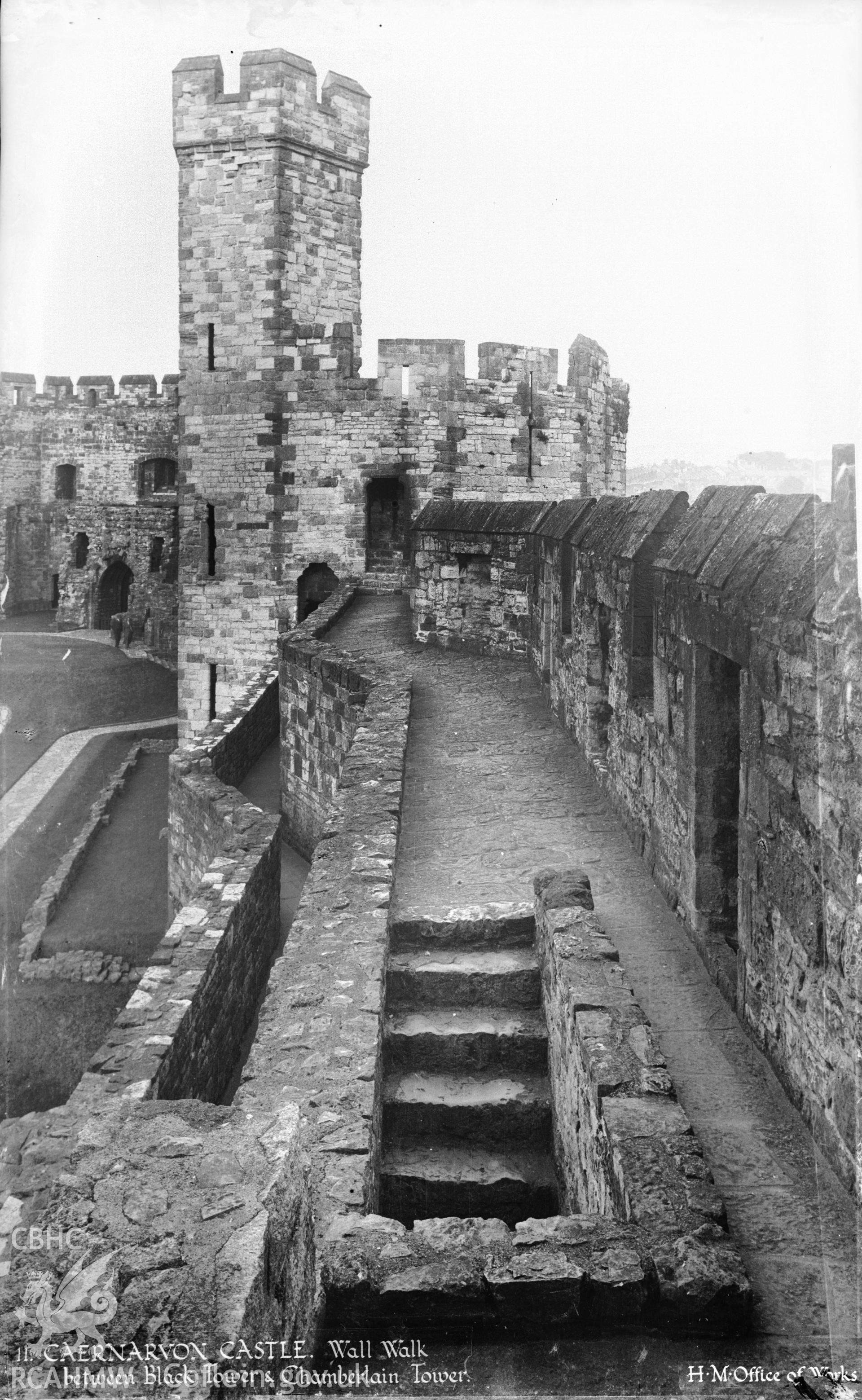 View of Caernarfon Castle.