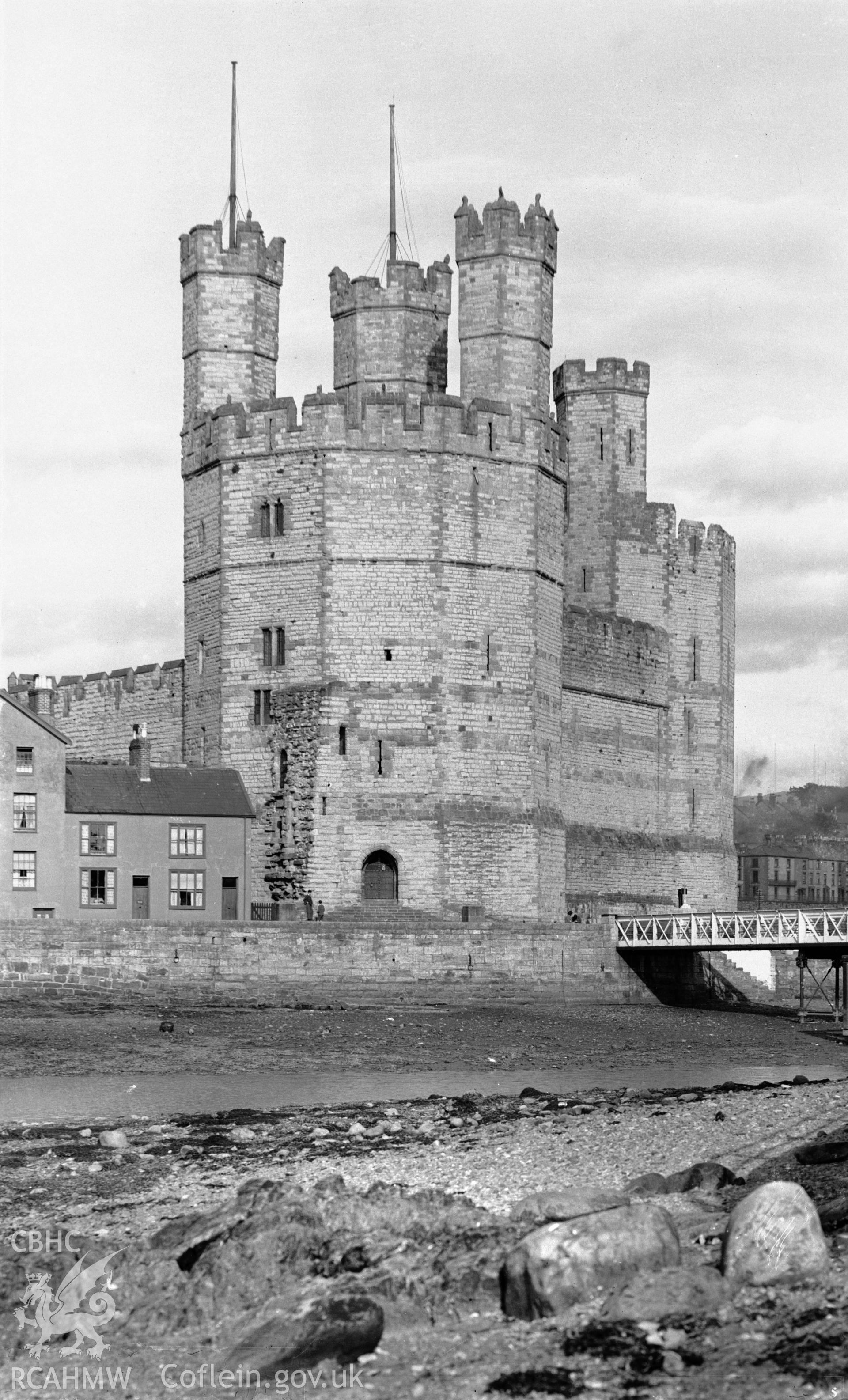 View of Caernarfon Castle.