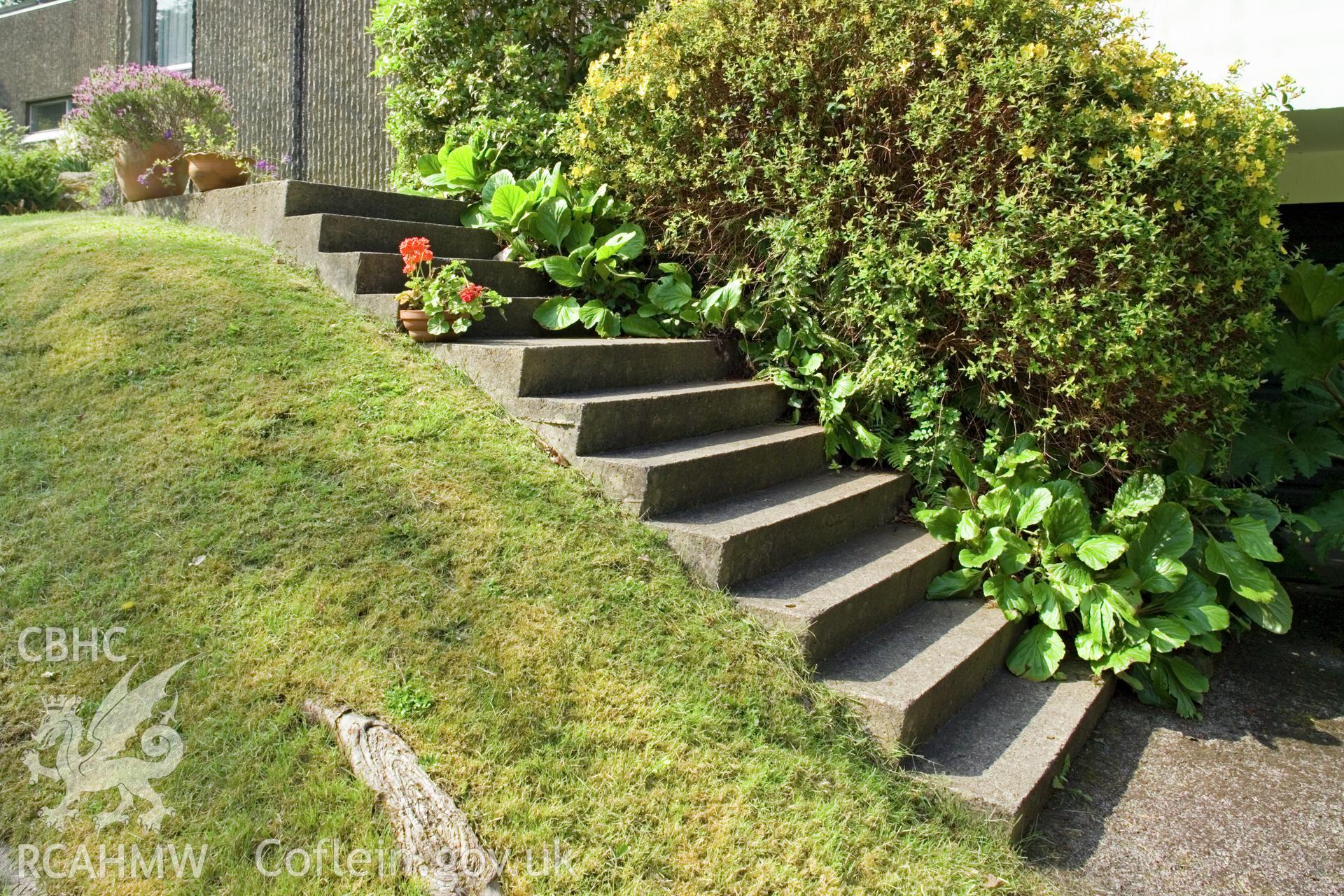cast concrete approach steps.