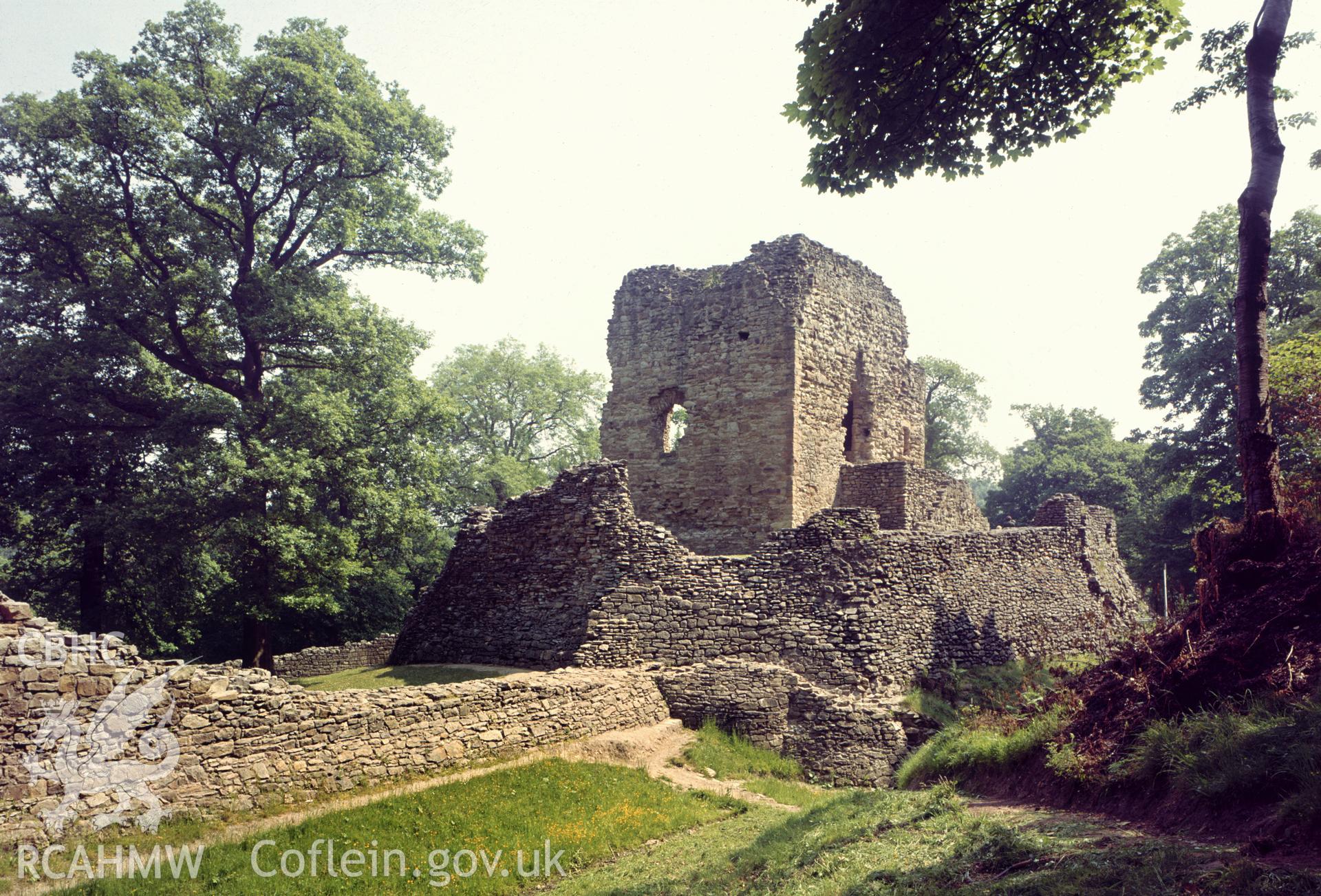 View of the Welsh Tower at Ewloe Castle taken in 1975.
