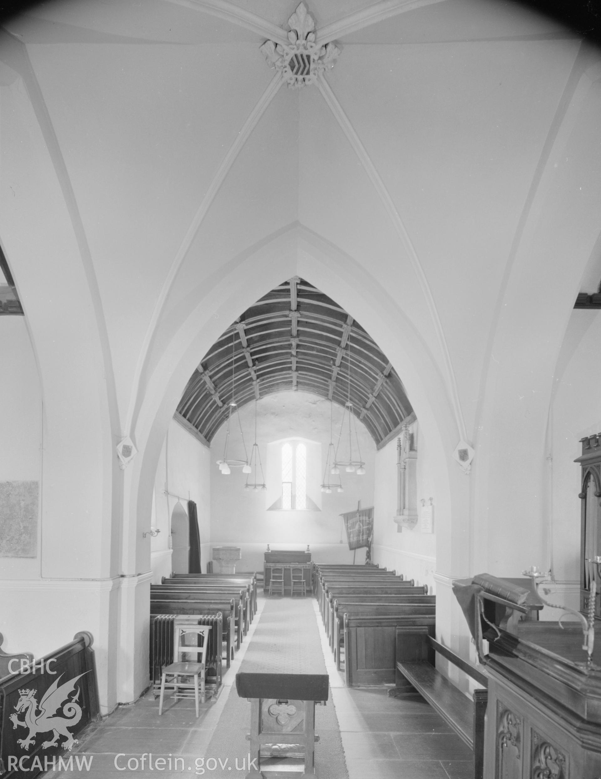 Interior view of St George's Church facing west,  taken 25.06.65.