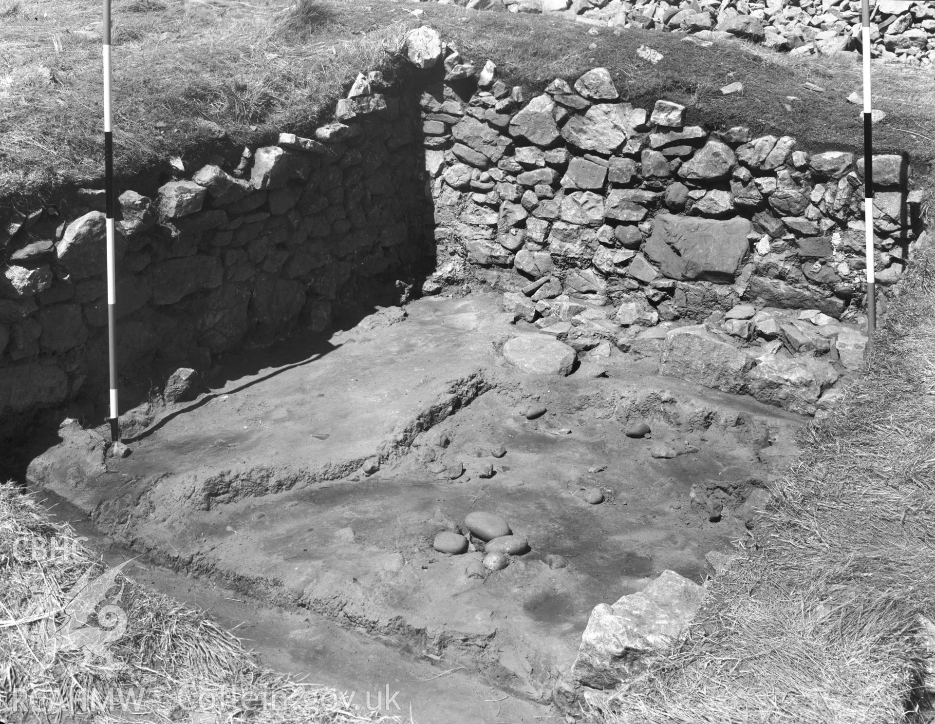 View of the excavation at Burry Holmes site D cut A1& B1 taken 10.08.65.