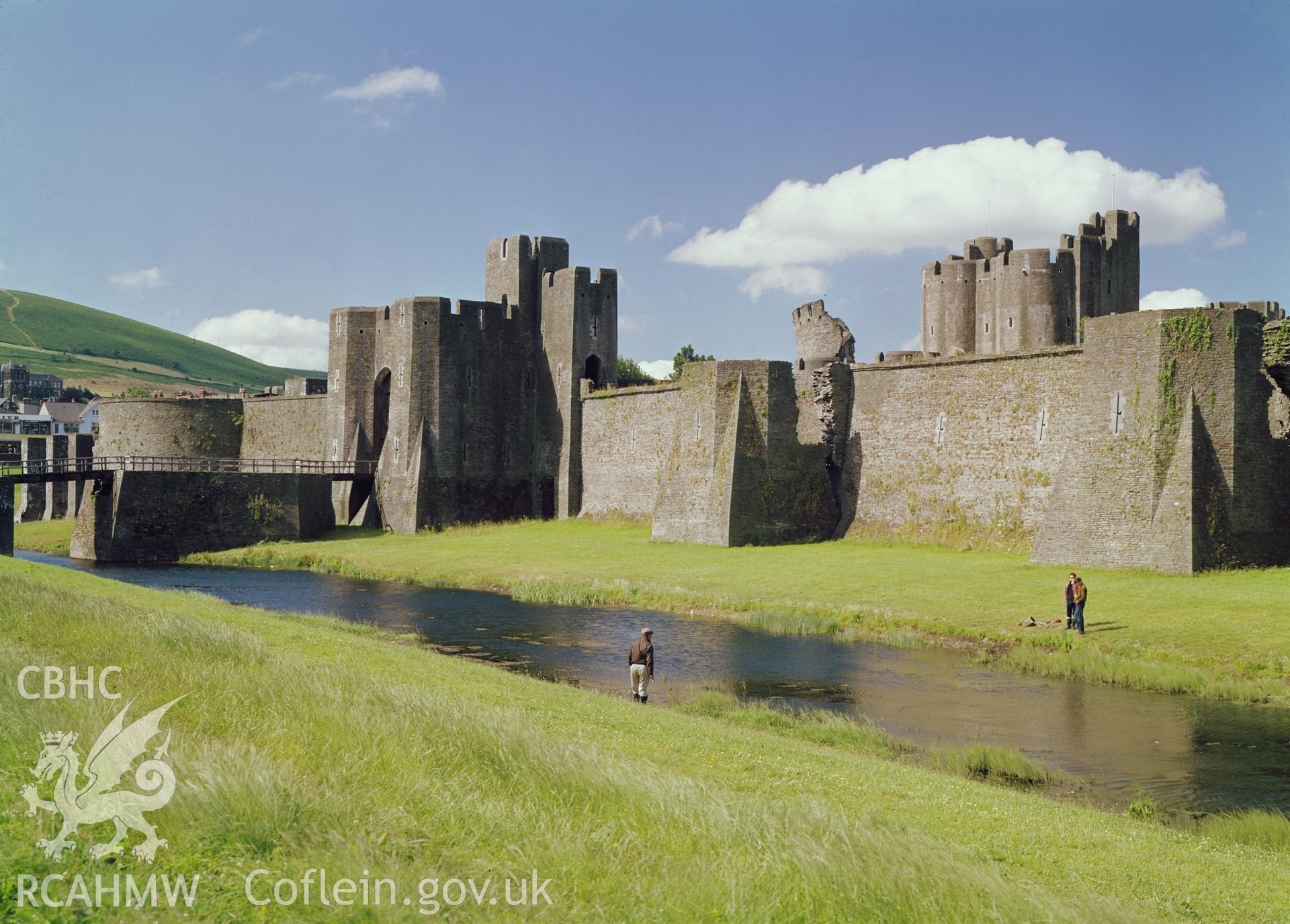 D.O.E photograph of Caerphilly Castle