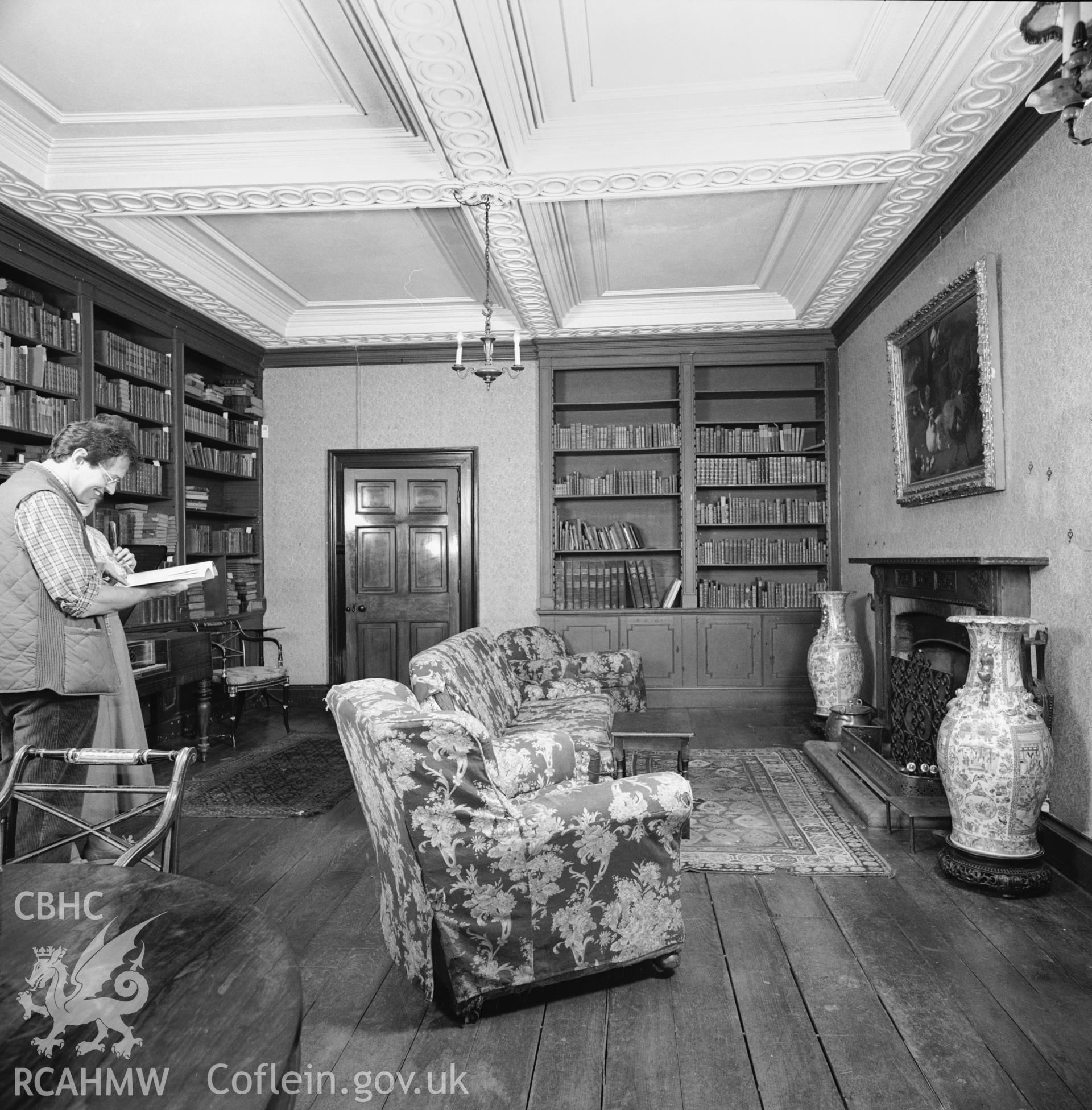 The Library at Penpont Manor