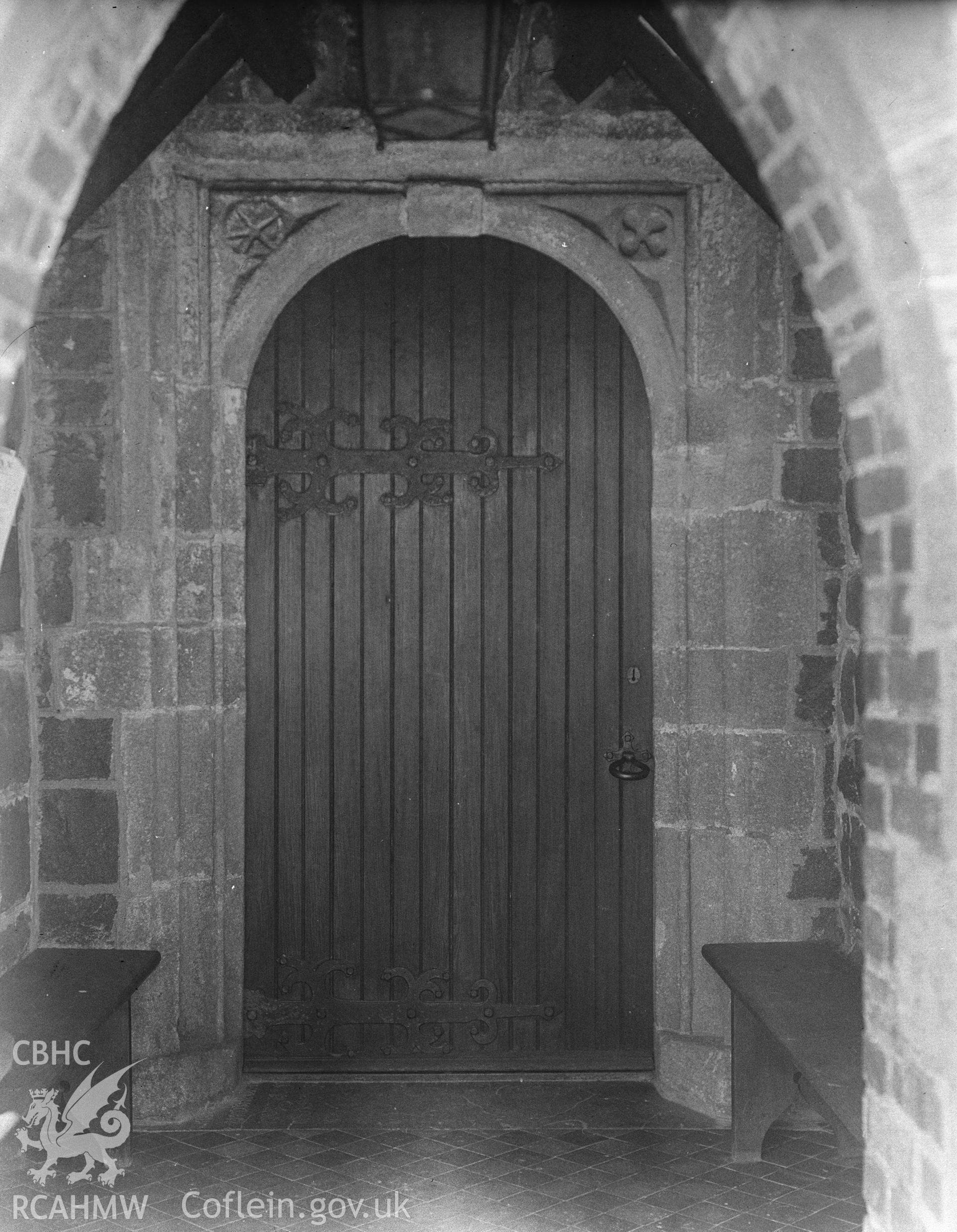 View of the South doorway of nave