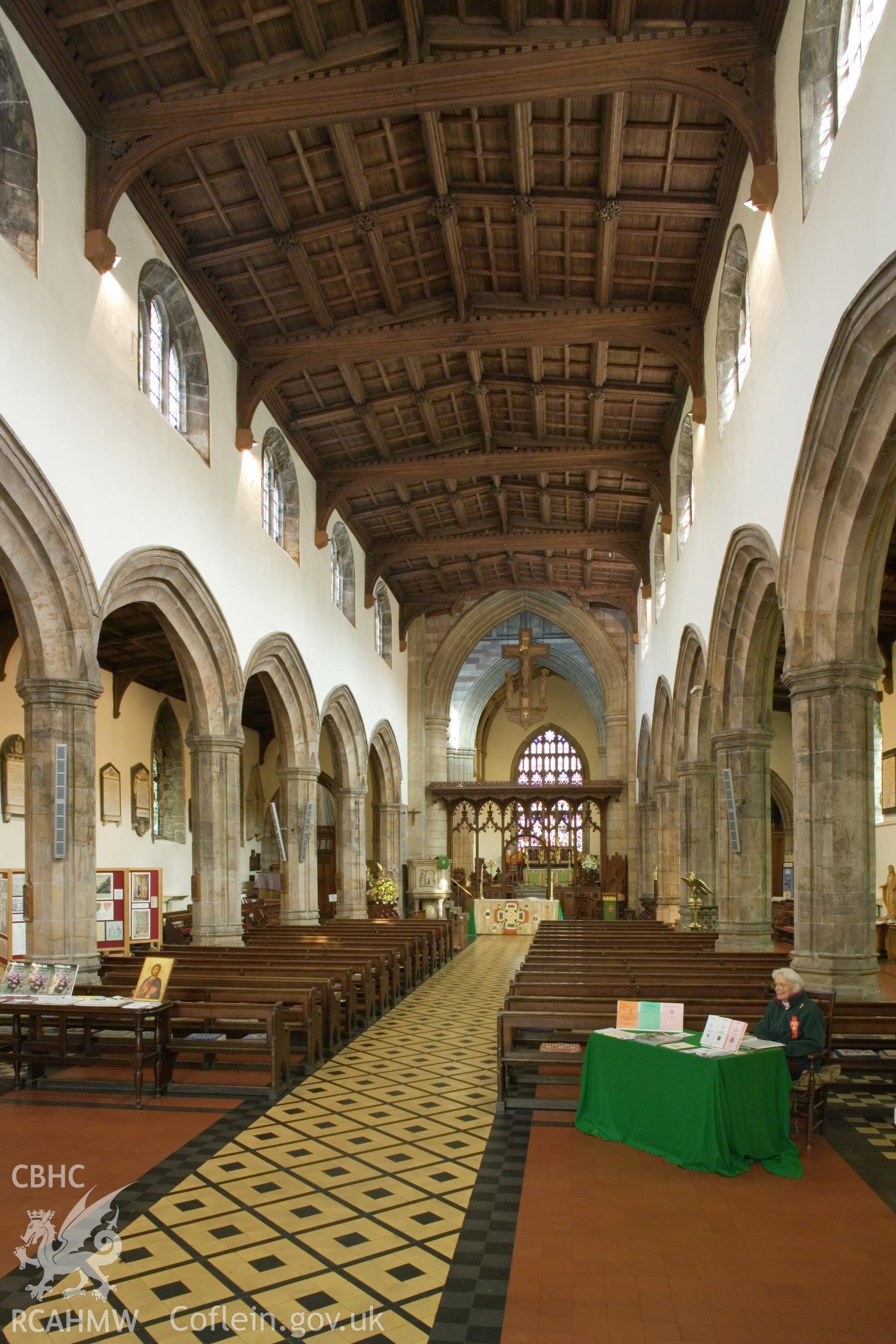 Interior, looking up the nave towards the altar.