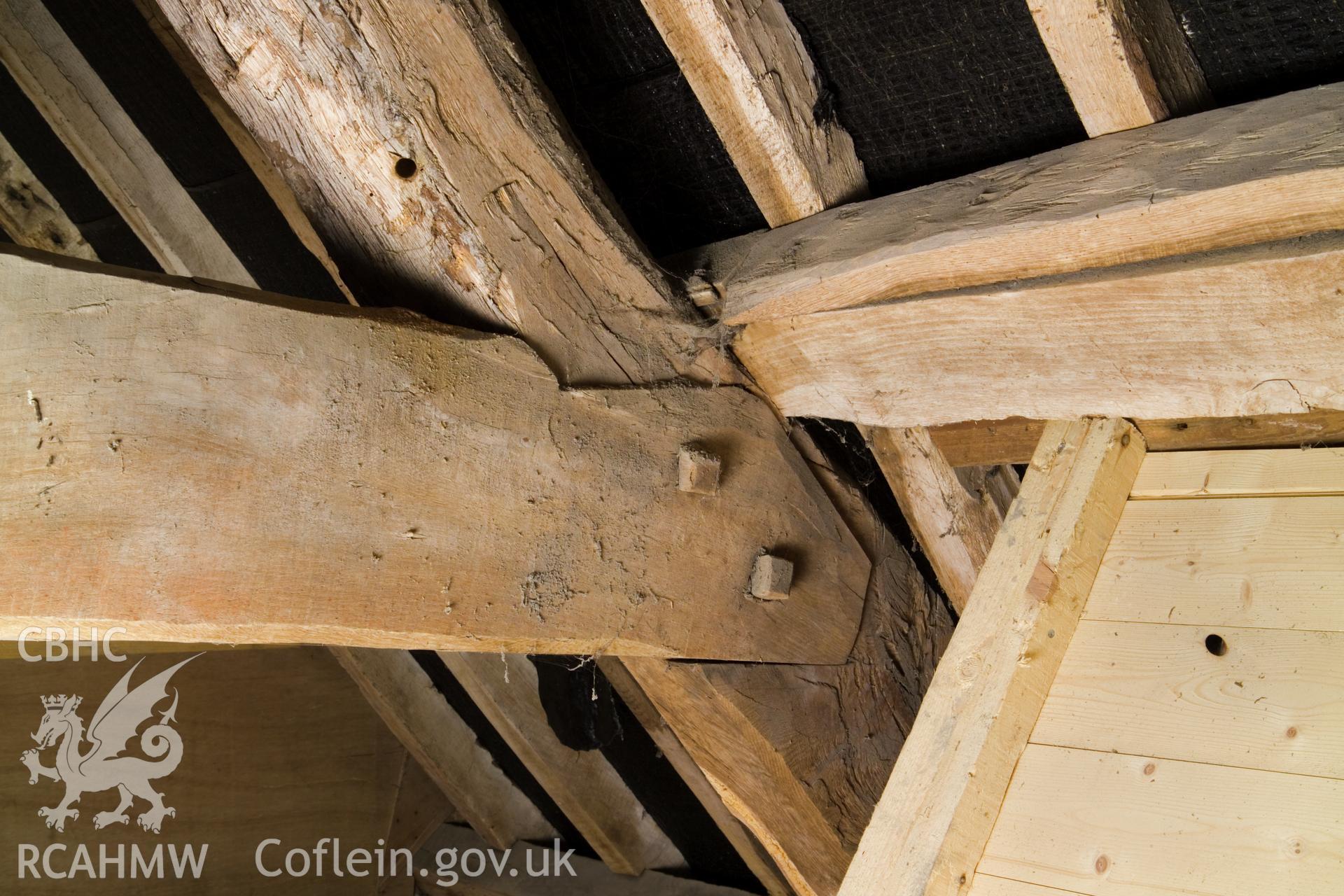 Detail of roof truss joint.