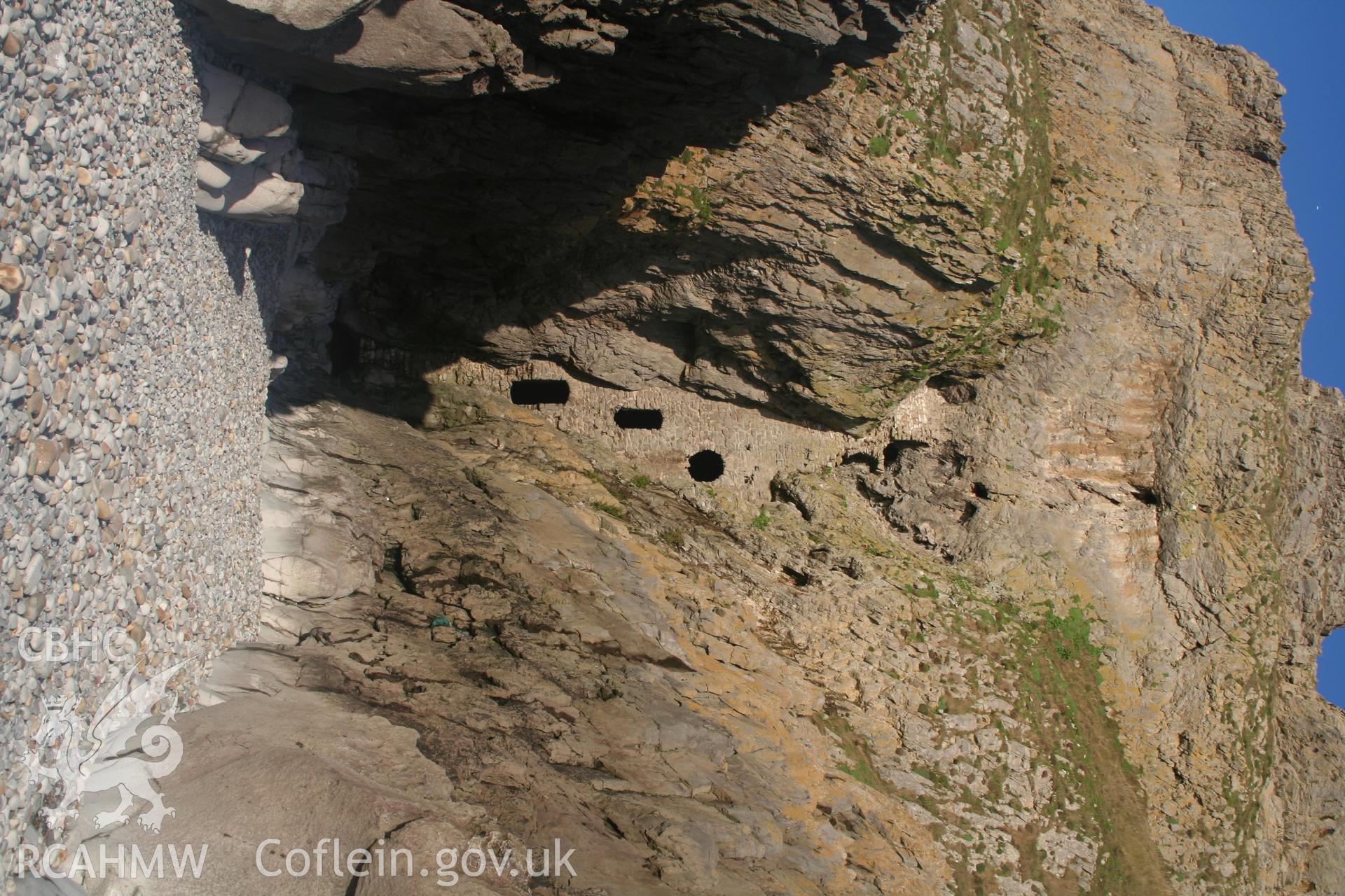 Culver Hole Dovecote. Culver Hole, pigeon house facing the sea; built into cliff.