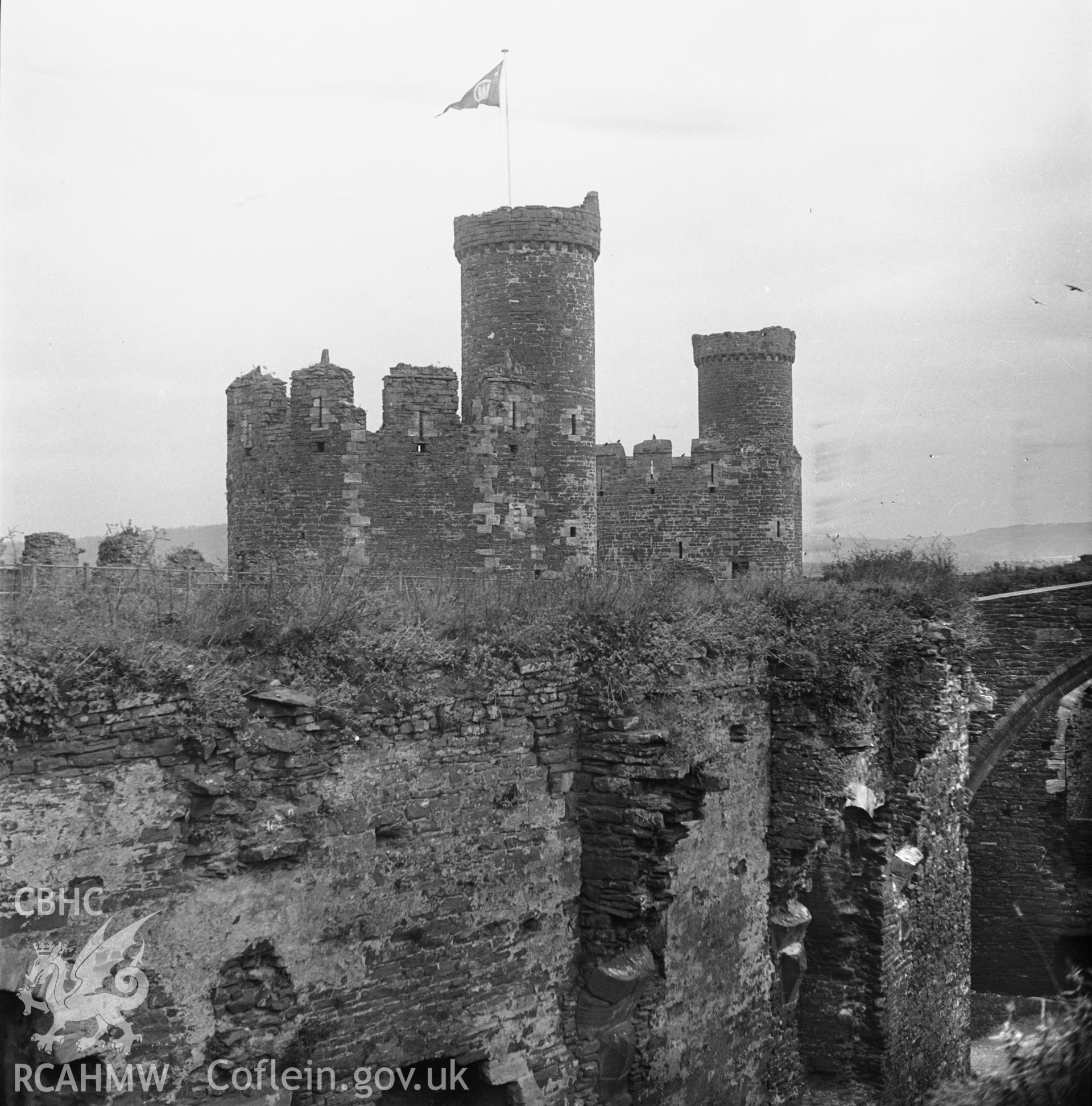 D.O.E photograph of Conwy Castle & Town Walls.