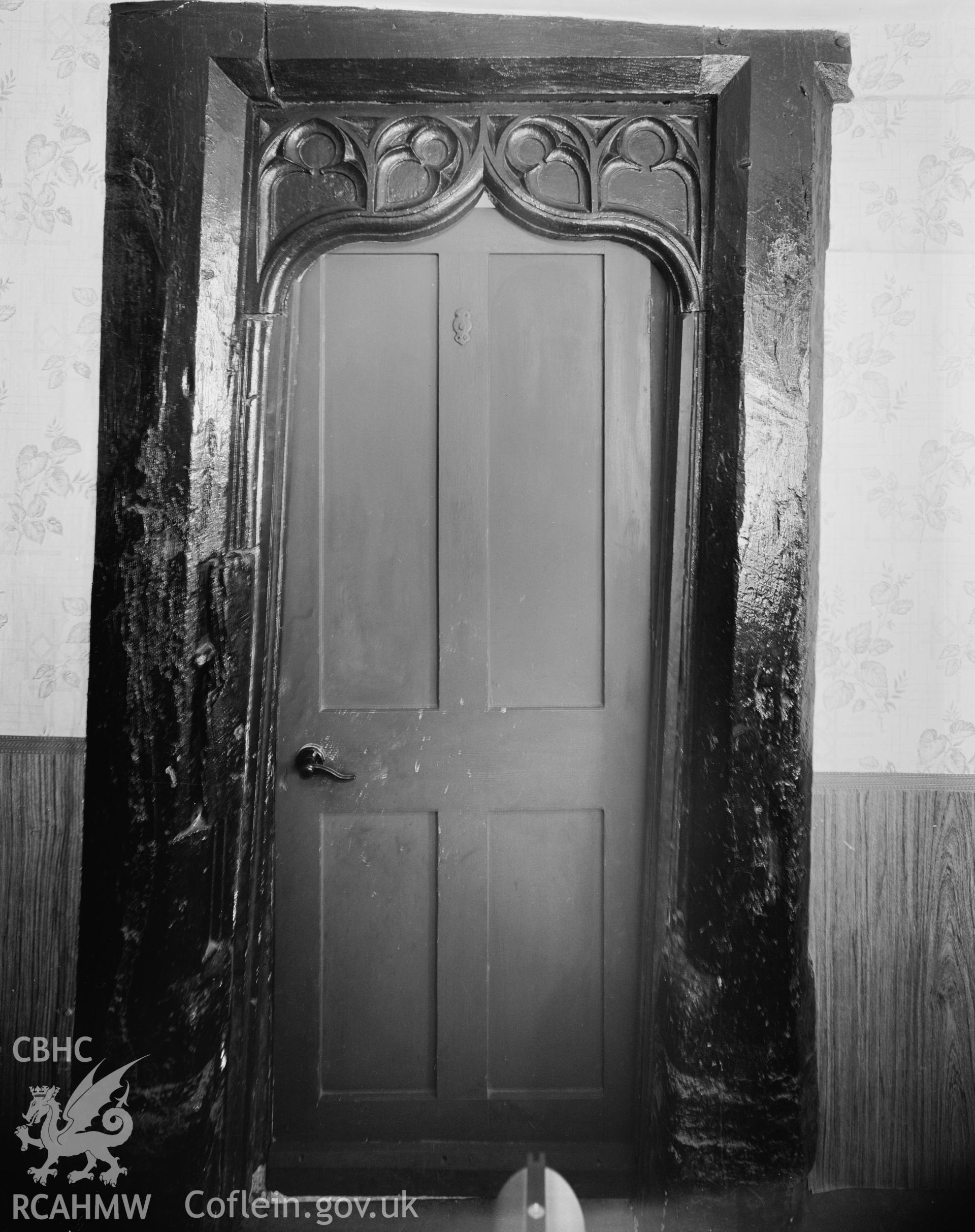Farmhouse, interior view showing doorway in passage partition