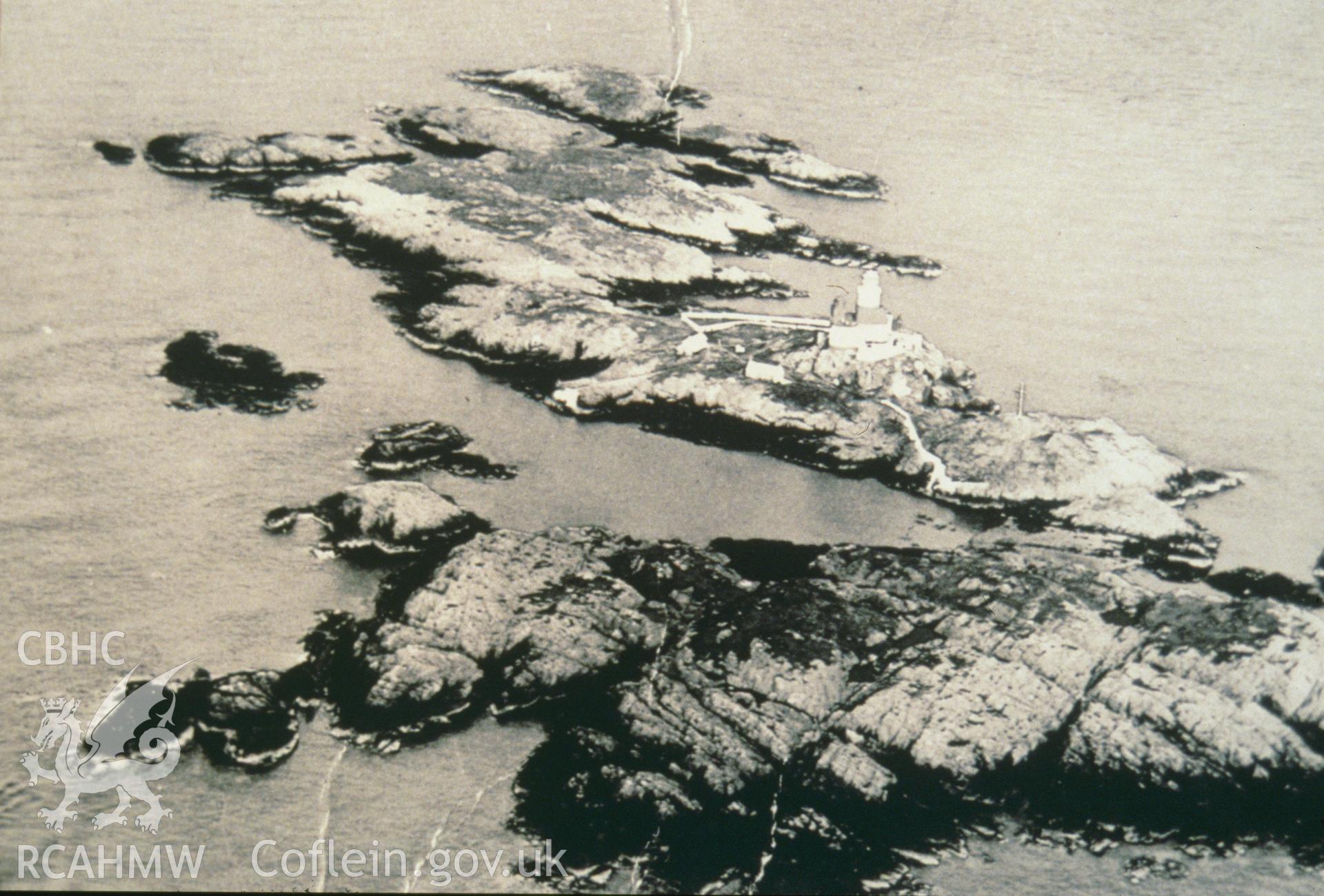 Colour slide of an aerial view of the Skerries, from a survey of the Mary designated shipwreck, courtesy of National Museums, Liverpool (Merseyside Maritime Museum)
