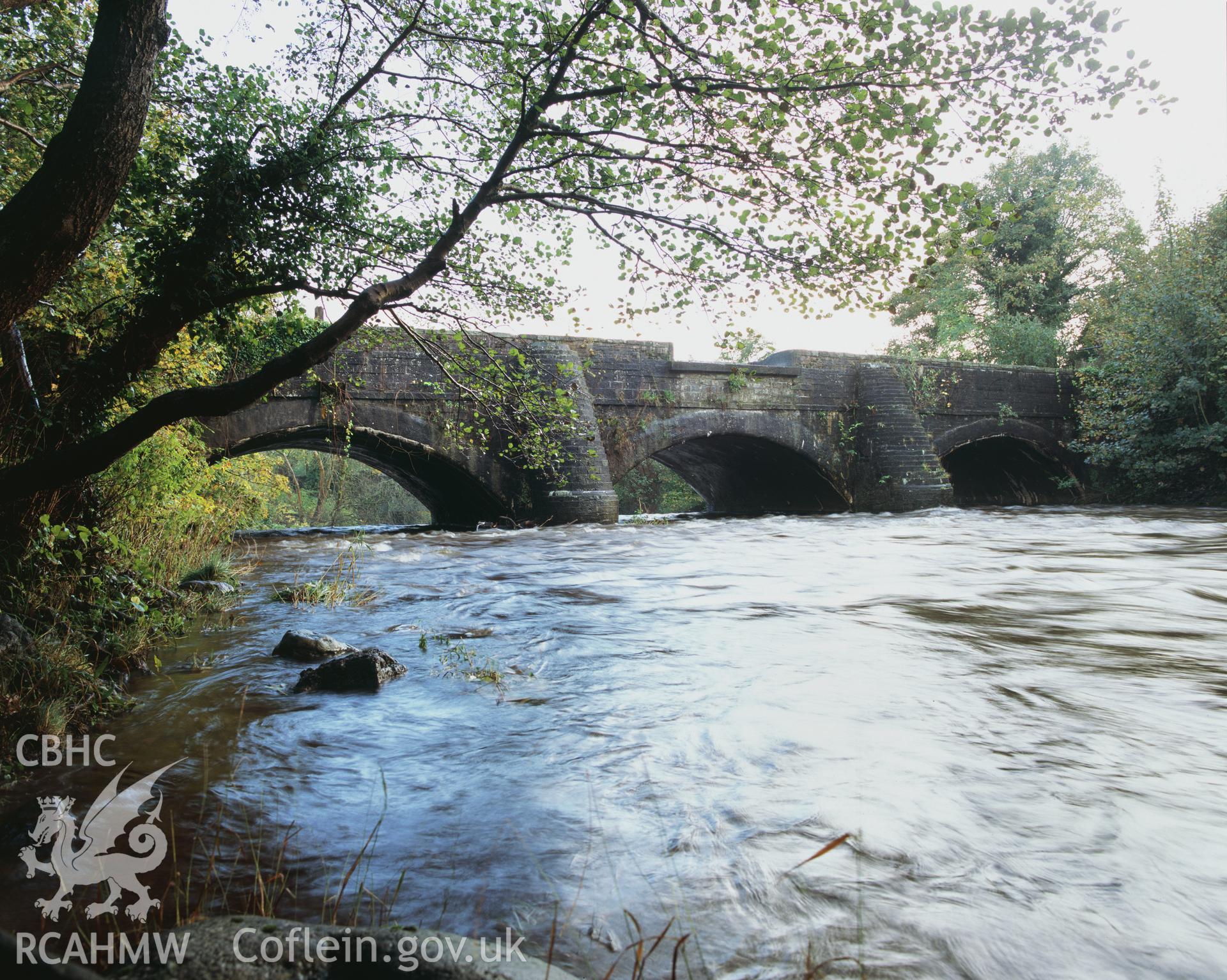 RCAHMW colour transparency showing view of the Afon Twrch Aqueduct, Swansea Canal, taken by I.N. Wright, October 2005