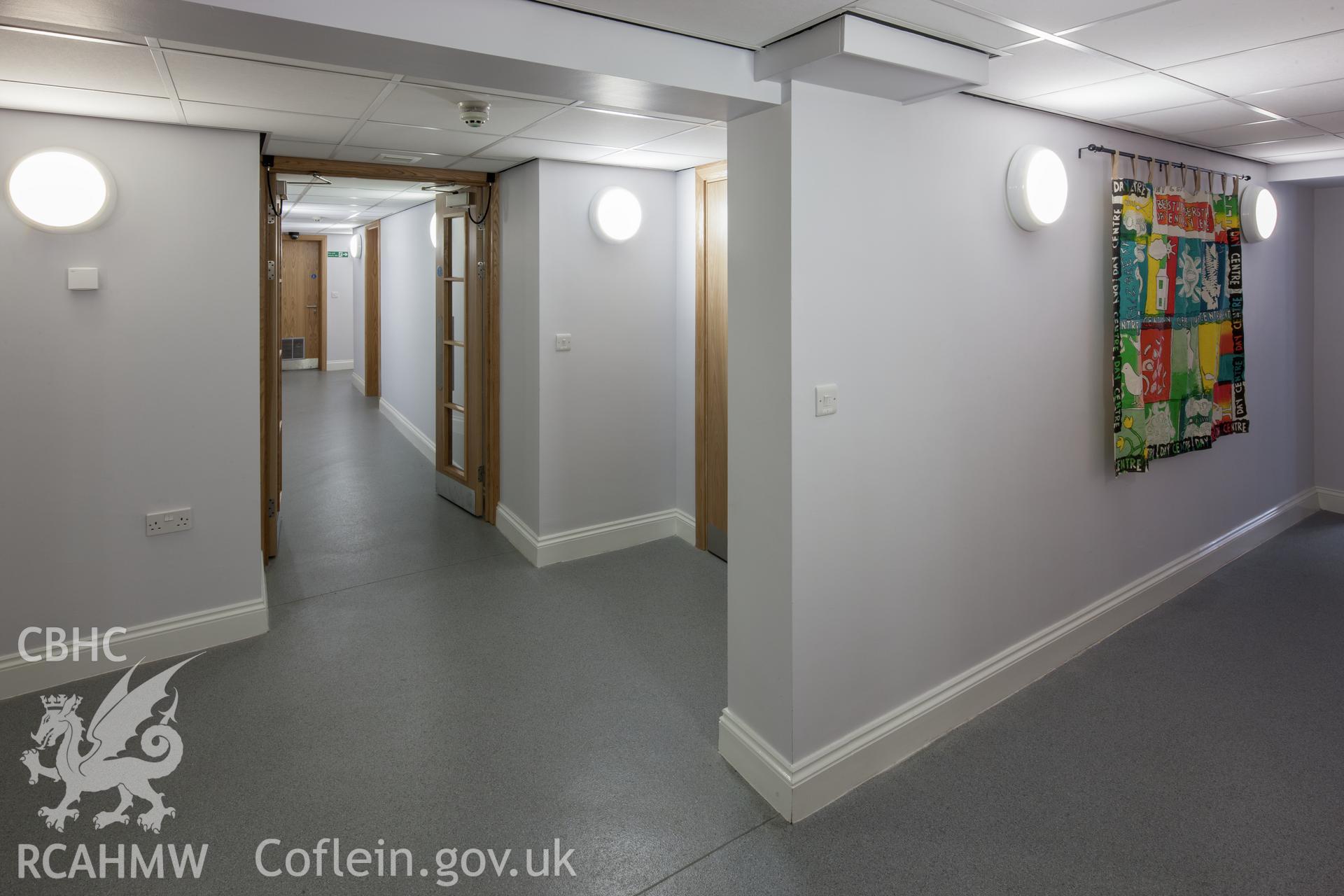 Ground floor, Day Centre access corridors.