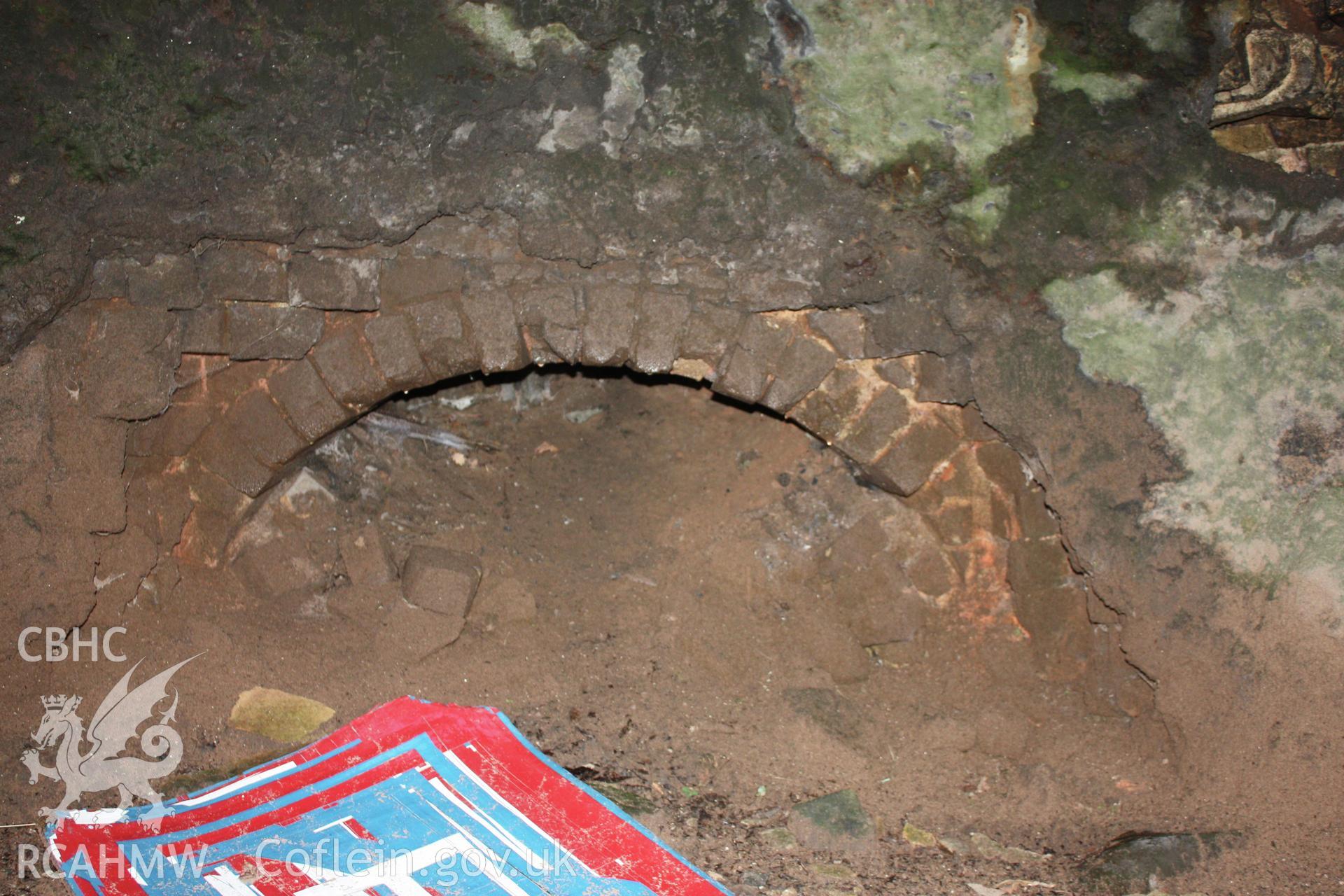 Internal, view of west brick blast arch