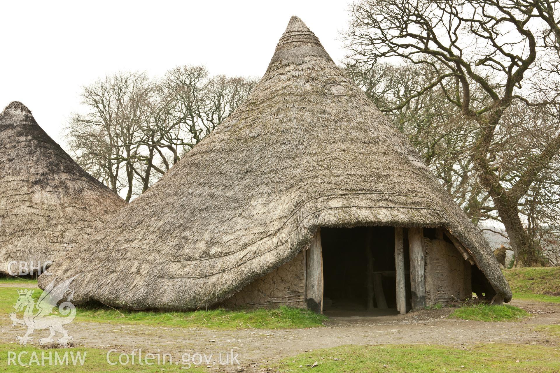 Cookhouse from the southeast. Castell Henllys, Iain Wright 17/01/2012