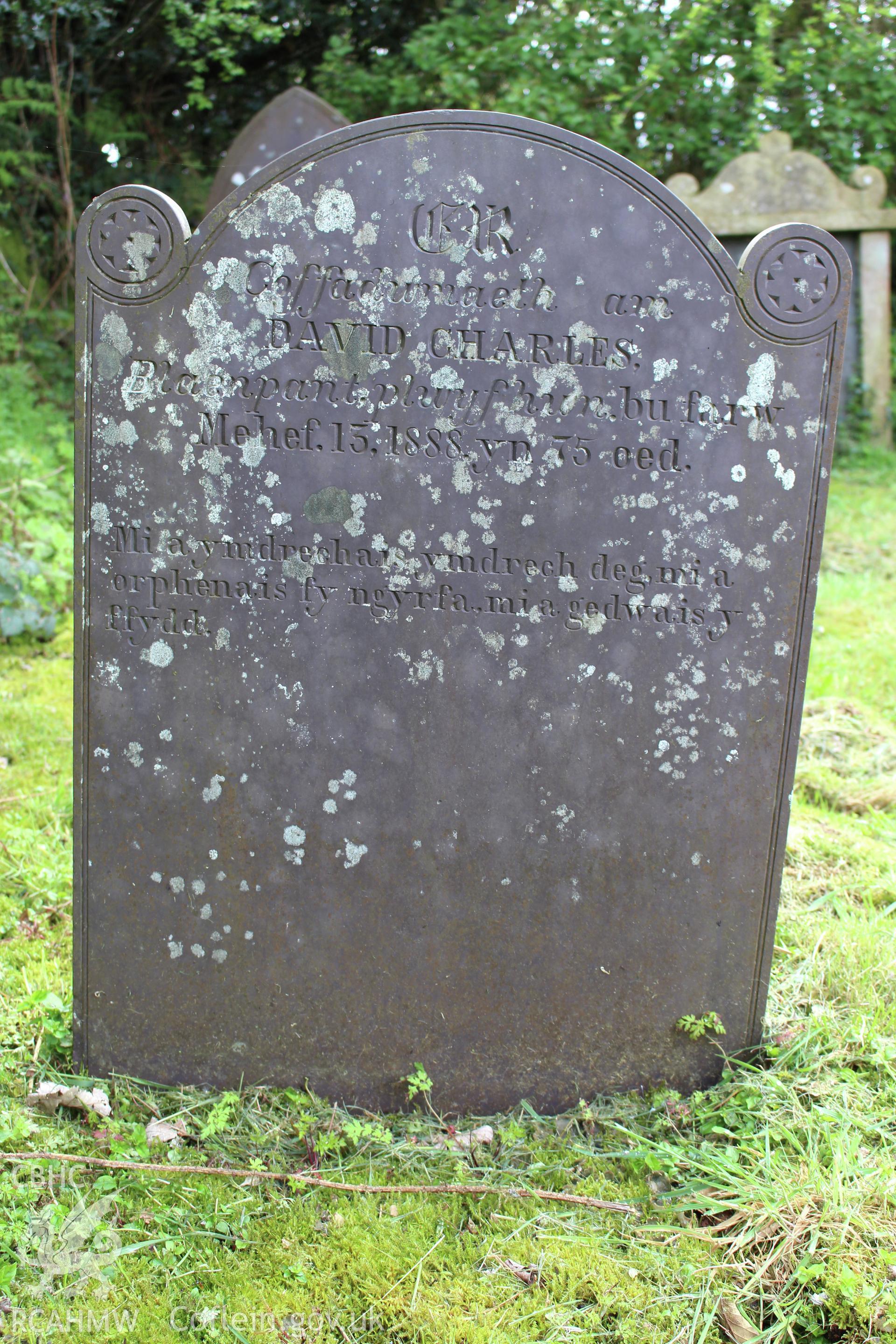Gravestone of David Charles