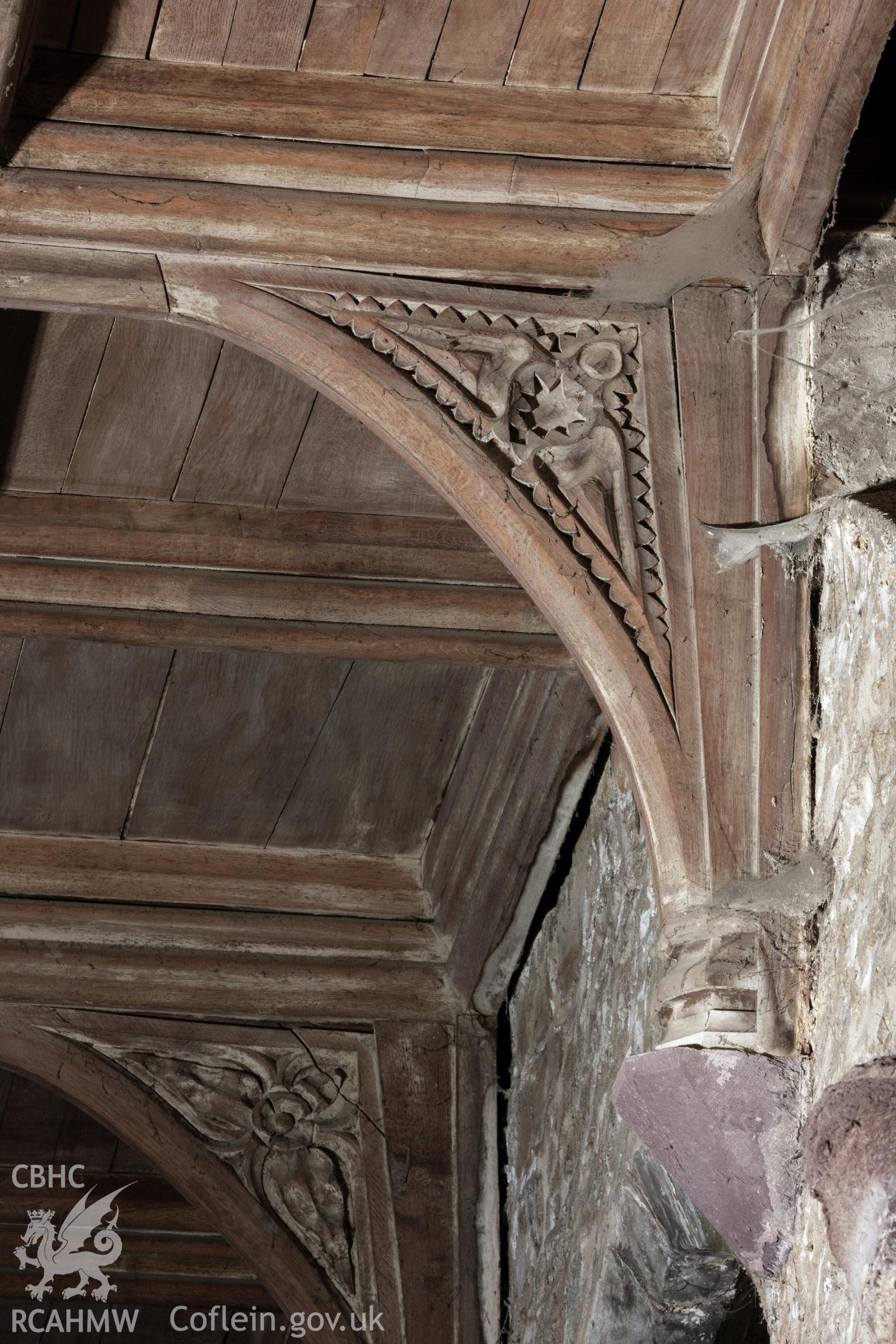 Spandrels in north aisle, west side....