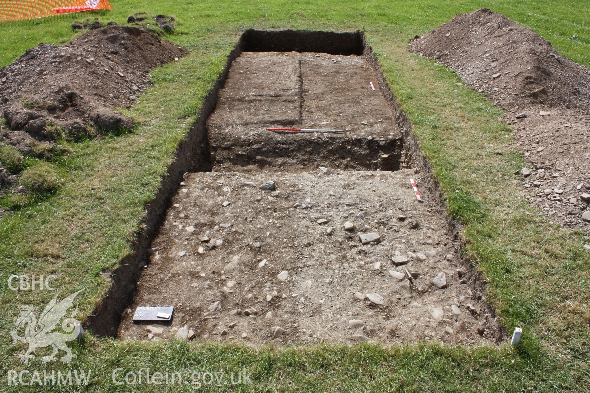 Abermagwr Roman villa; photographs of 2015 excavation season. Trench G post excavation view