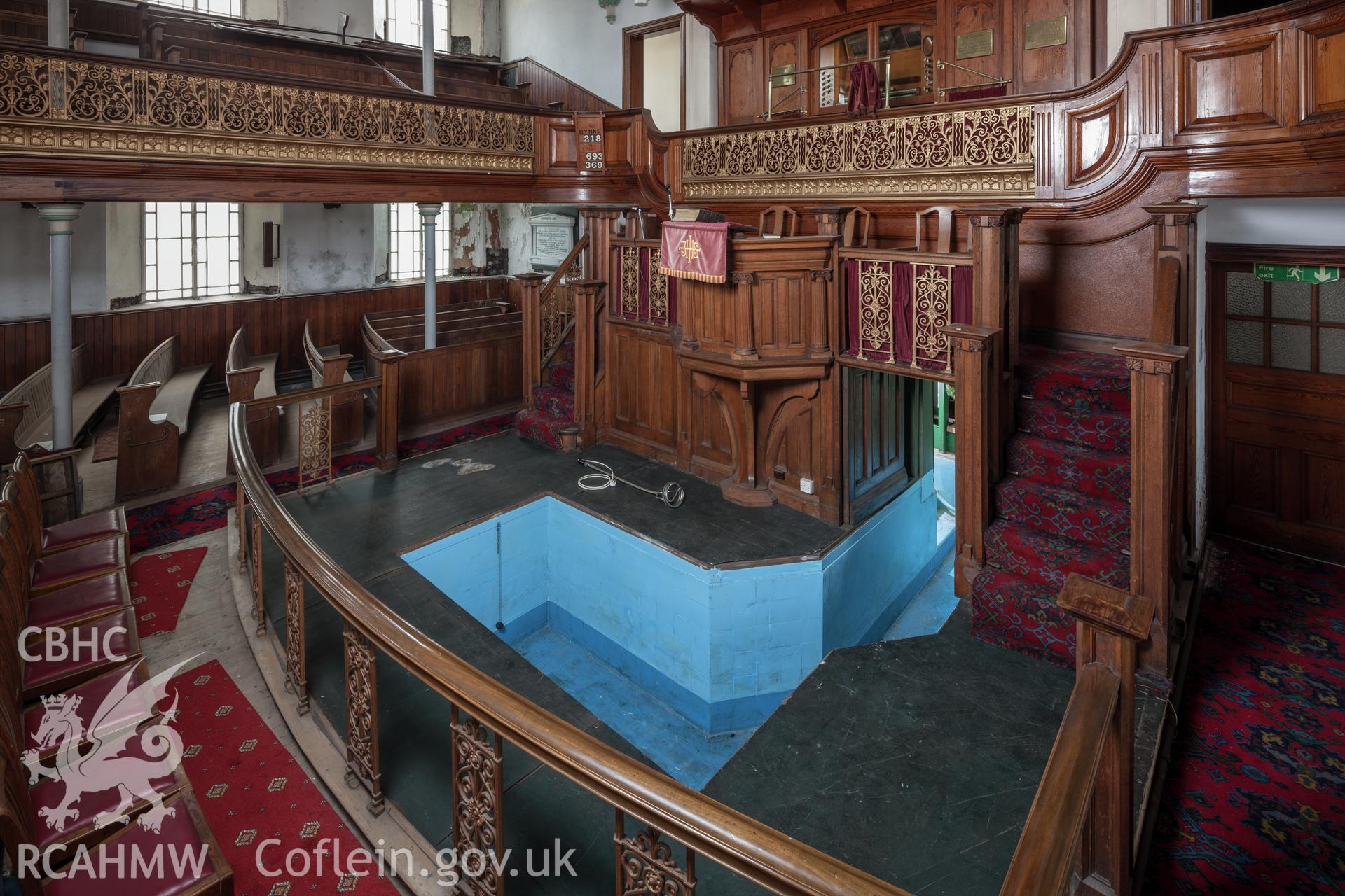 Interior, Baptism pool
