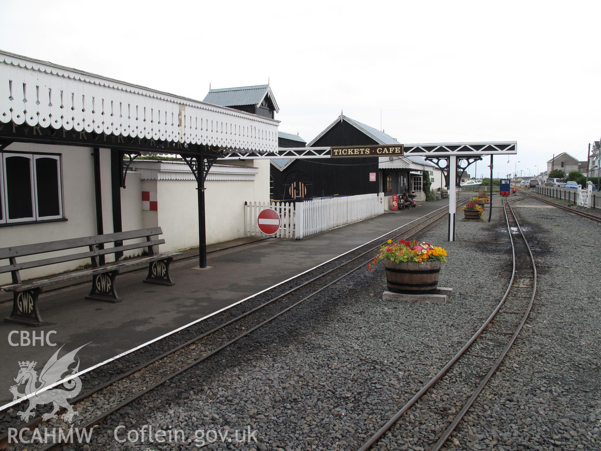 View from the southeast of Fairbourne Station, Fairbourne Railway.