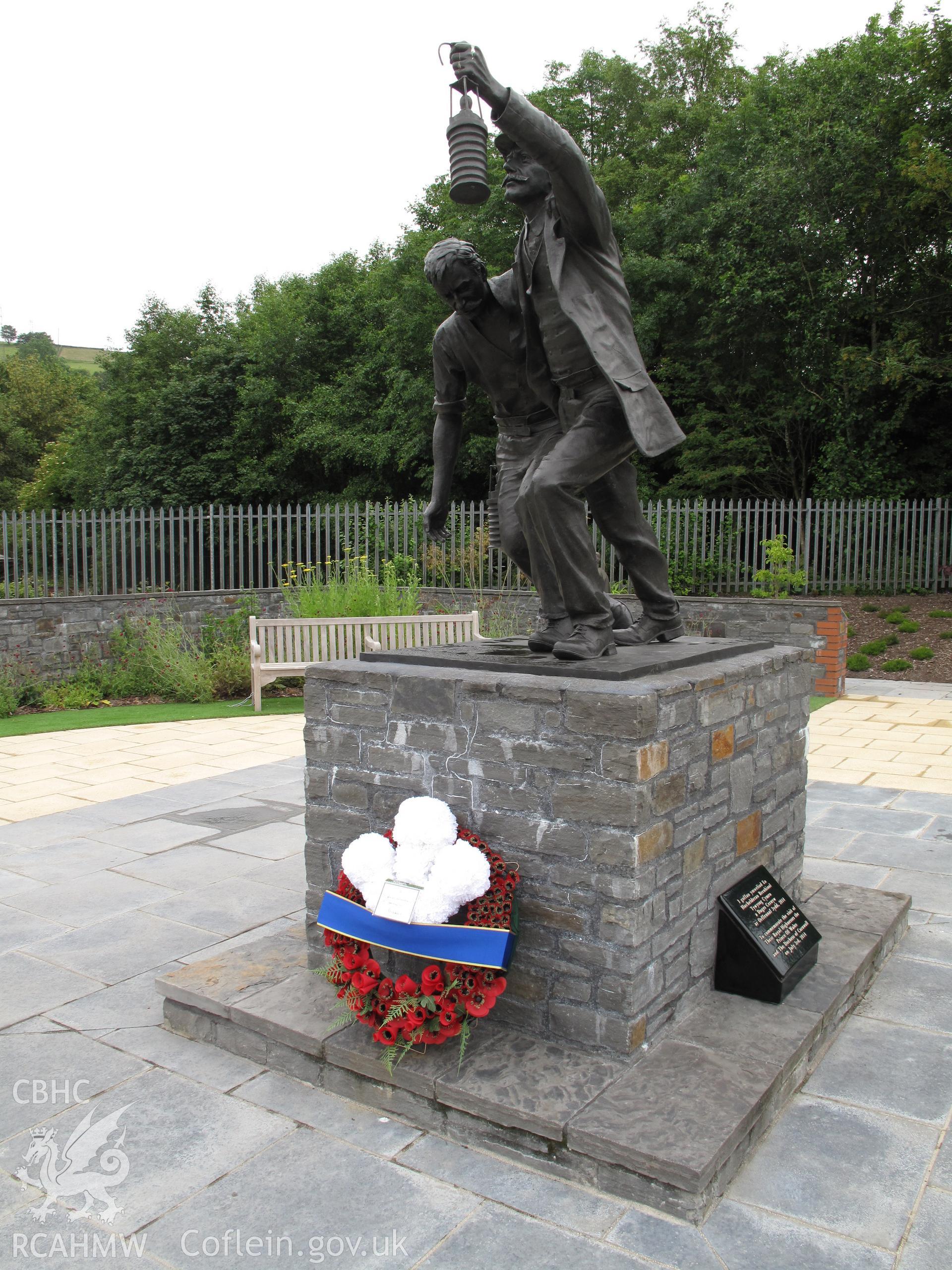 View from the northeast of the National Mining Memorial, Senghenydd.