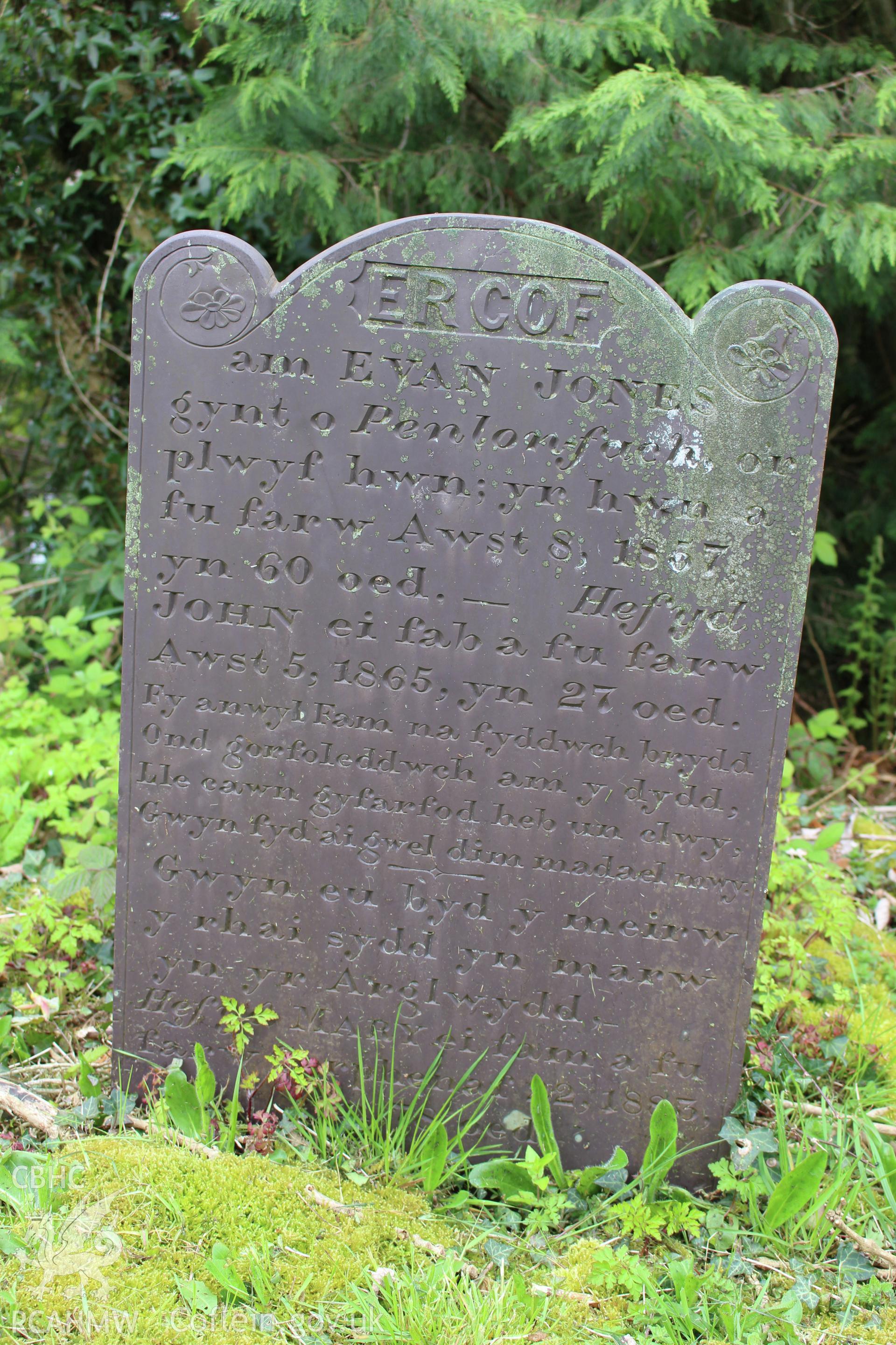 Gravestone of John & Evan Jones