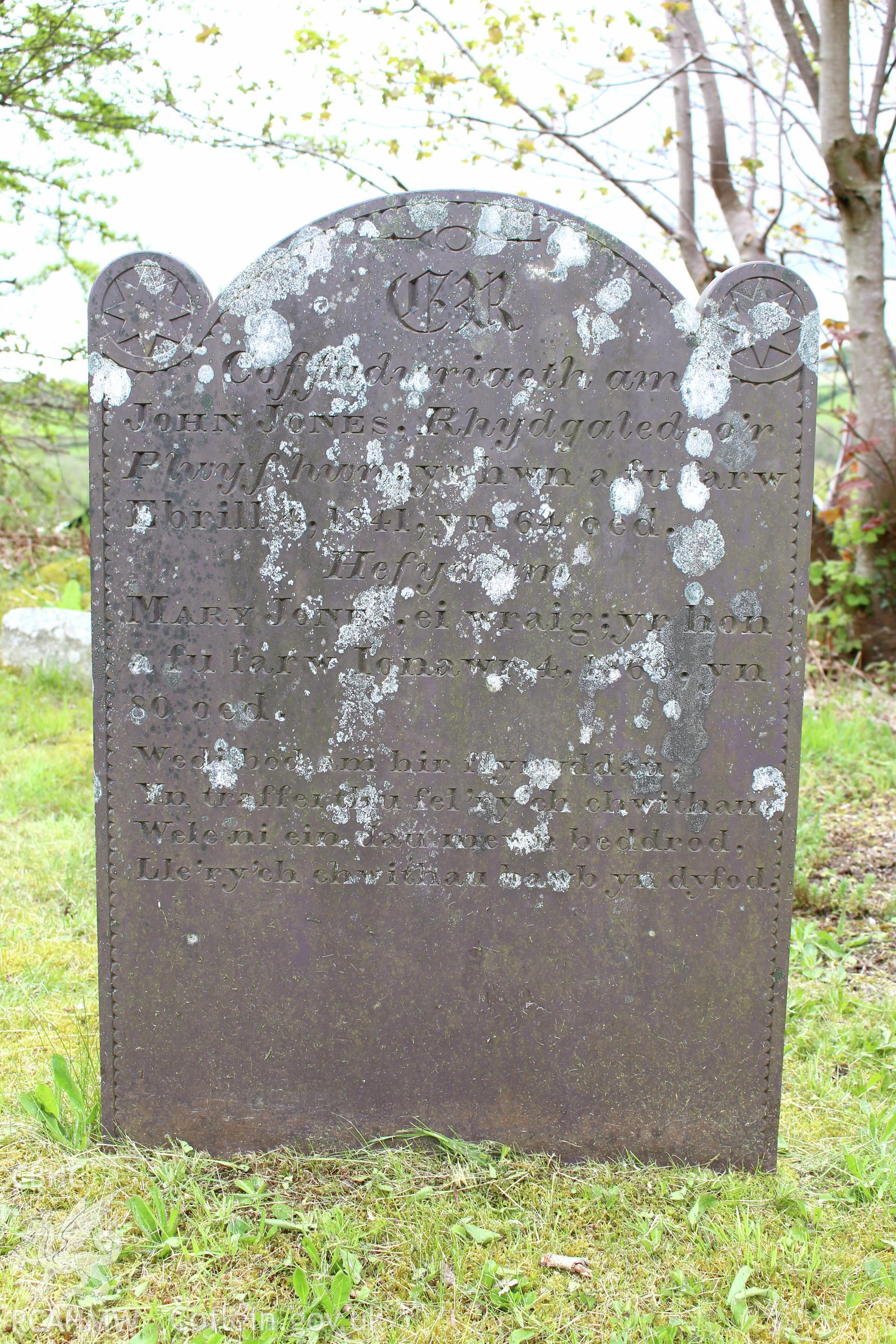 Gravestone of John & Mary Jones