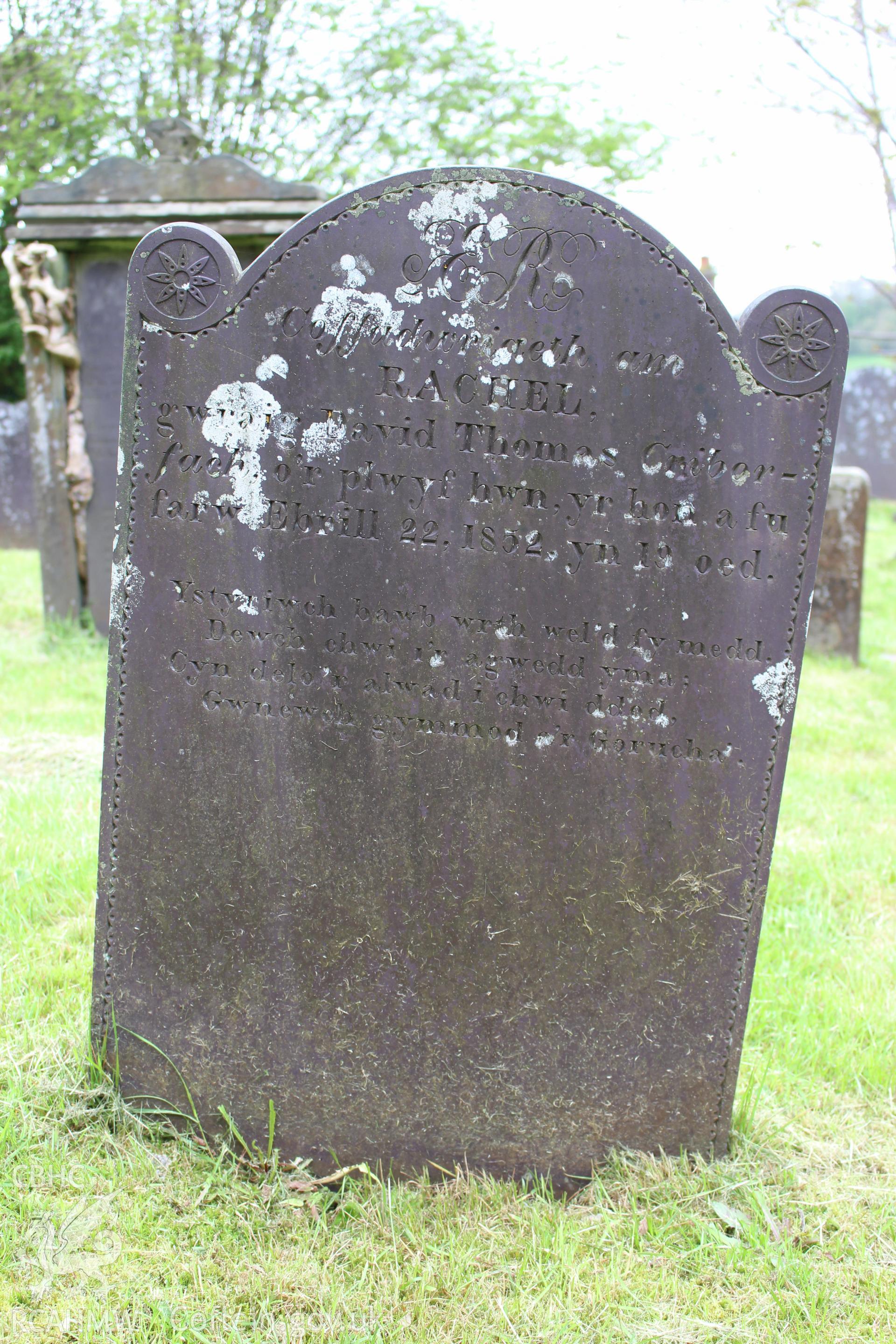 Gravestone of Rachel Thomas