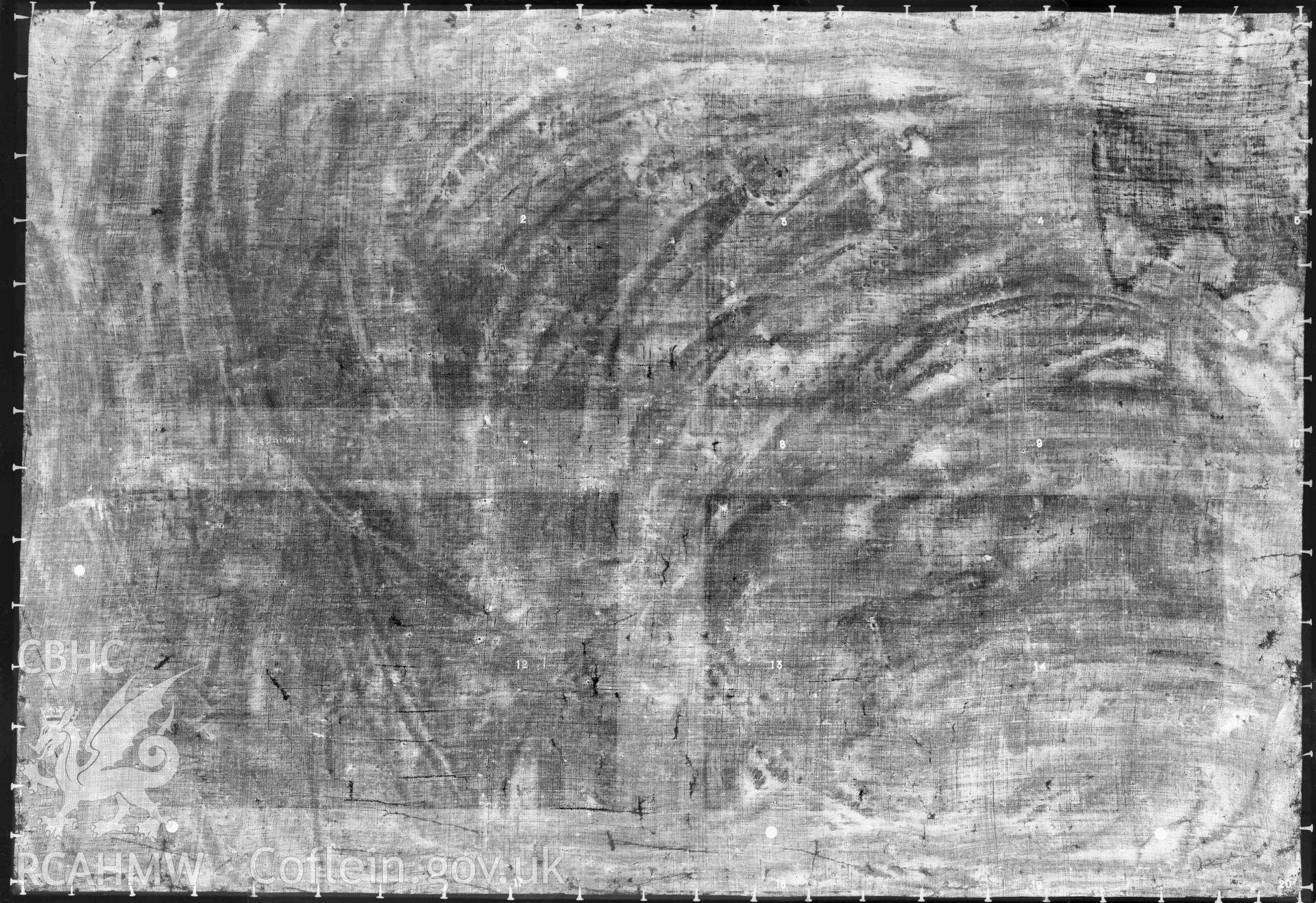 Digital copy of x-ray of painting entitled: 'Old Dynevor Castle' by unknown artist