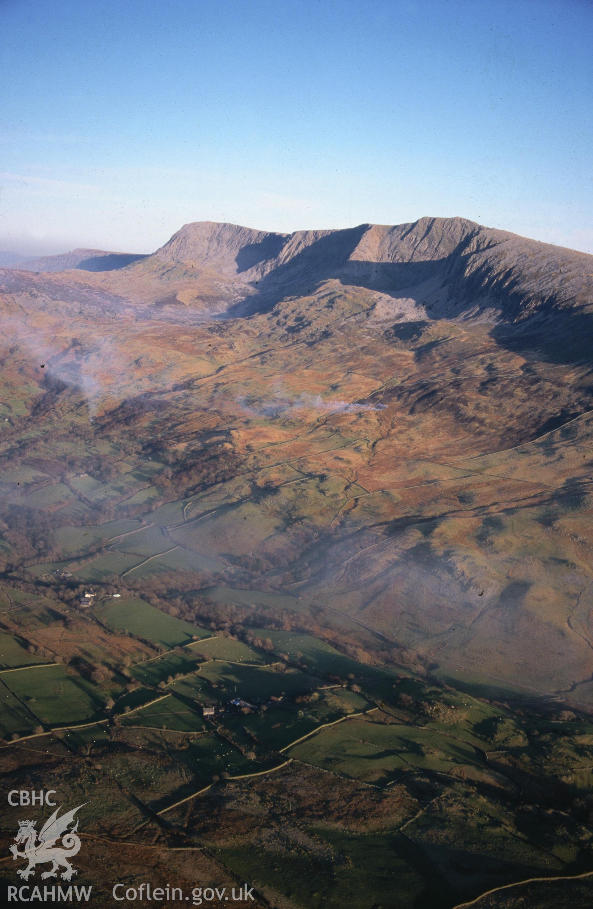 Slide of RCAHMW colour oblique aerial photograph of Cadair Idris, taken by T.G. Driver, 17/3/1999.