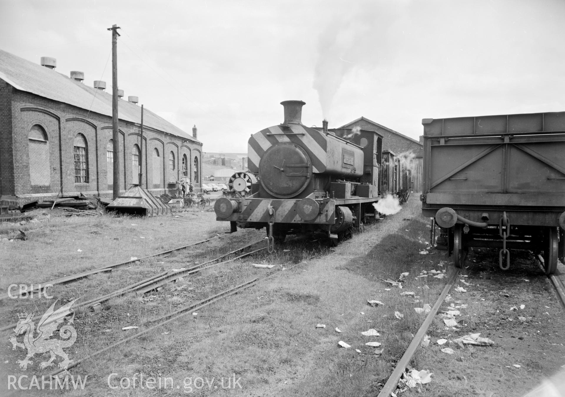Steam loco working outside engine sheds (Cornwell ref:671). NA/MM/91/121e
