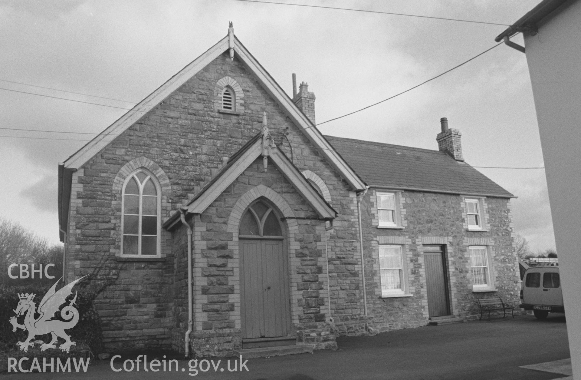 External, Sunday school and vestry from W. NA/CD/97/038