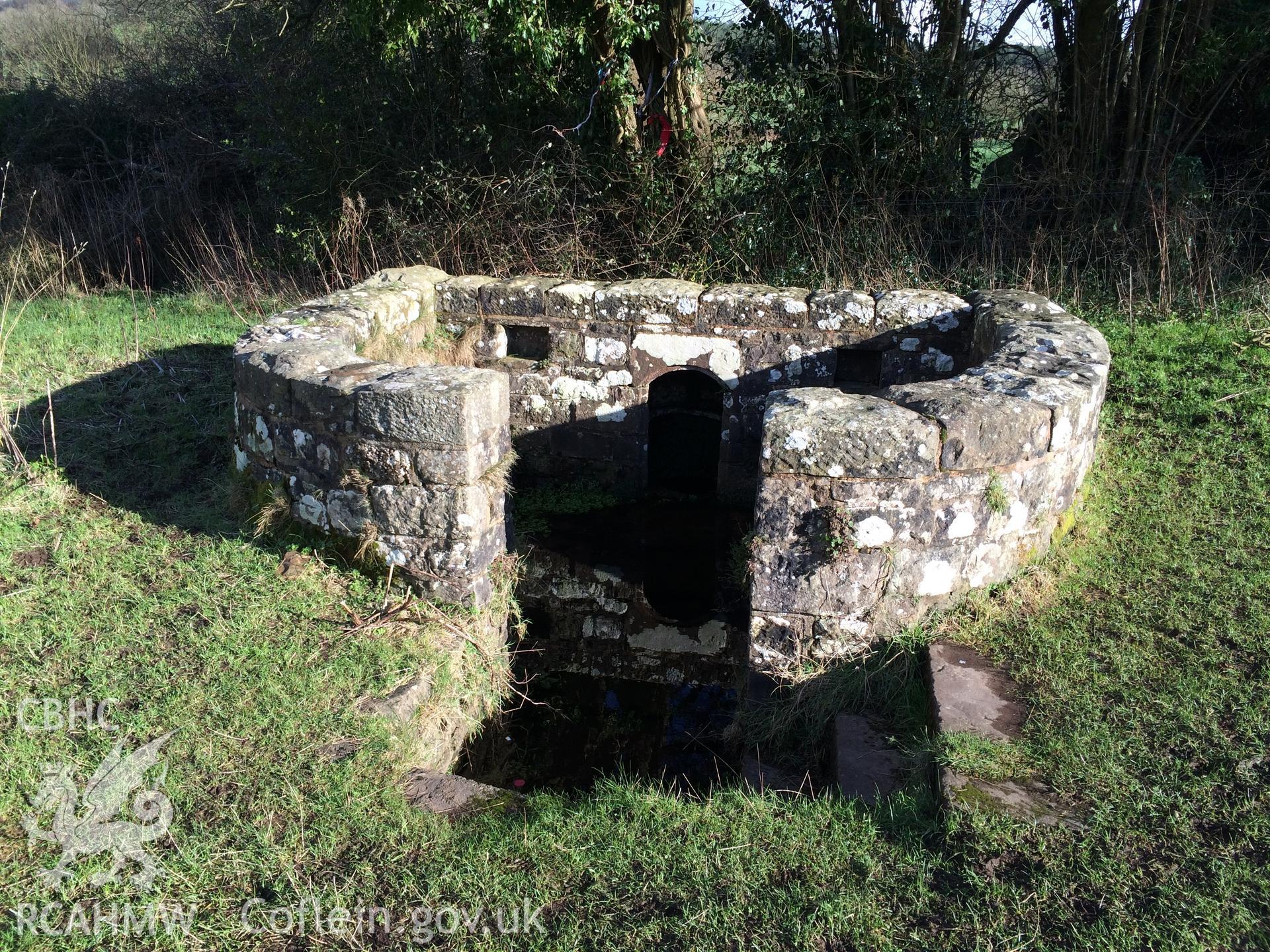 Colour photo showing St Anne's Well, taken by Paul R. Davis, 10th February 2016.