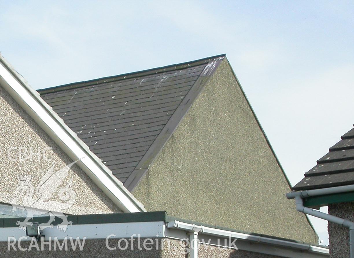 left-hand side elevation & part of rear roof