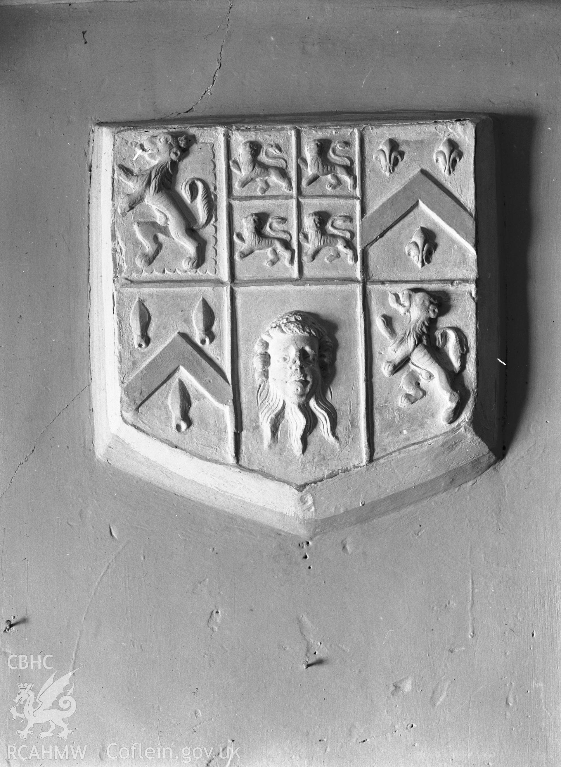 Interior view showing arms panel.