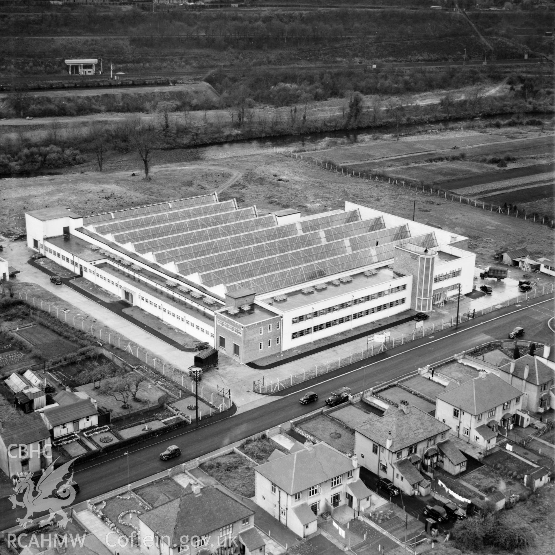 View of Steinburg & Sons - Alexon clothing factory, Hawthorn, Pontypridd